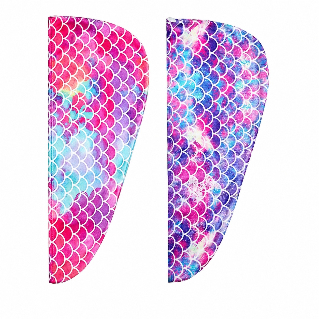 Etokfoks  Multicolor Hair Drying Towel Wrap Set 2 Pack Absorbent Fast Dry Turban for Kids Girls Women Anti Frizz