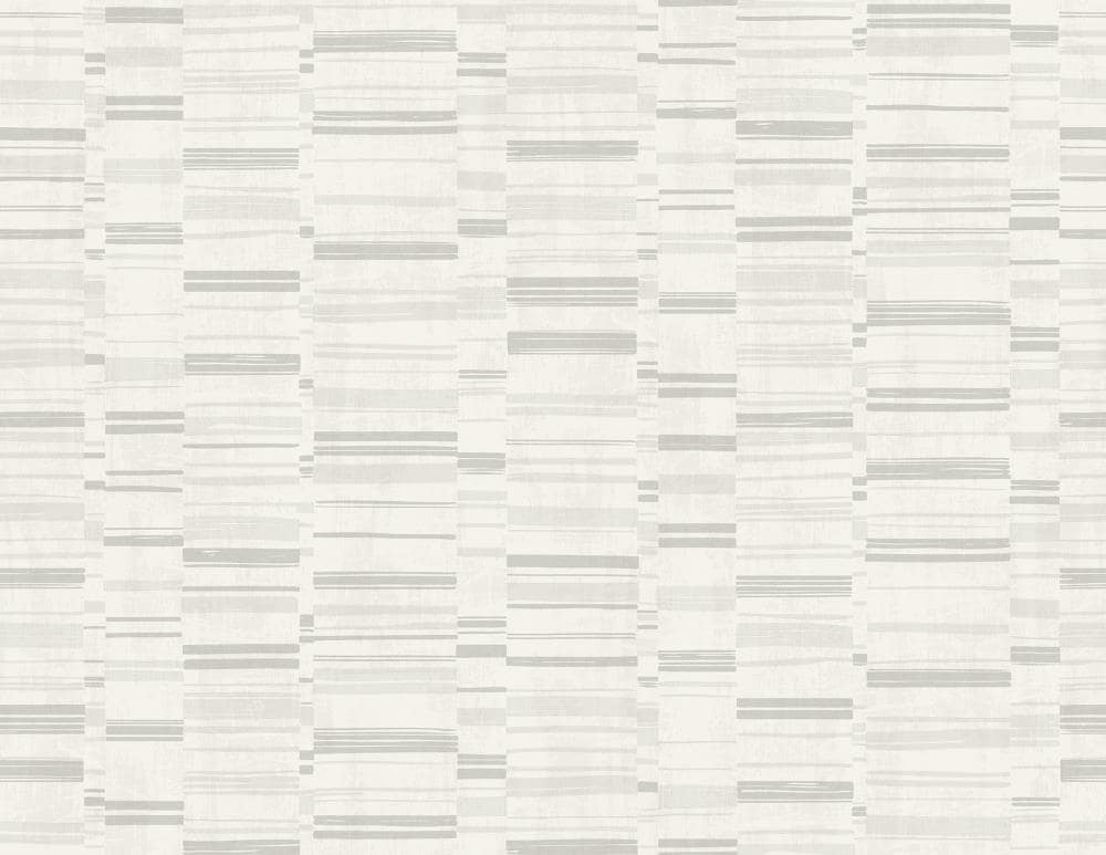 A-Street Prints 2949-60806 Imprint 60.8-Sq. Feet Light Grey Vinyl Textured Stripes 3D Unpasted Wallpaper