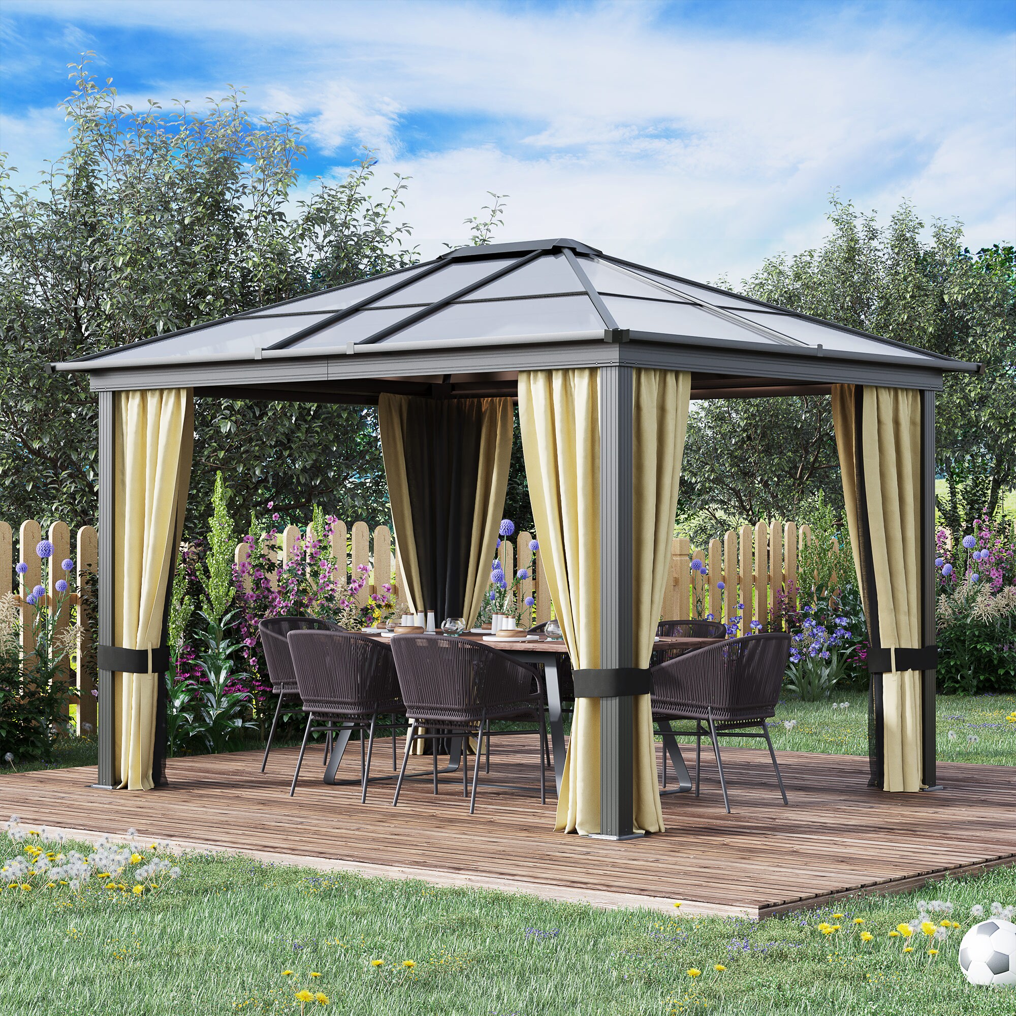 LUXEYARD DS-X-W2225S00002 Wood-Resin-Gazebos - View #2