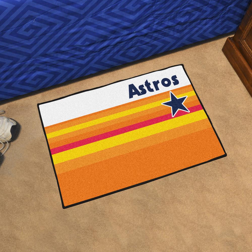 Fanmats Houston Astros Man Cave All-Star Rug - 34 in. x 42.5 in.