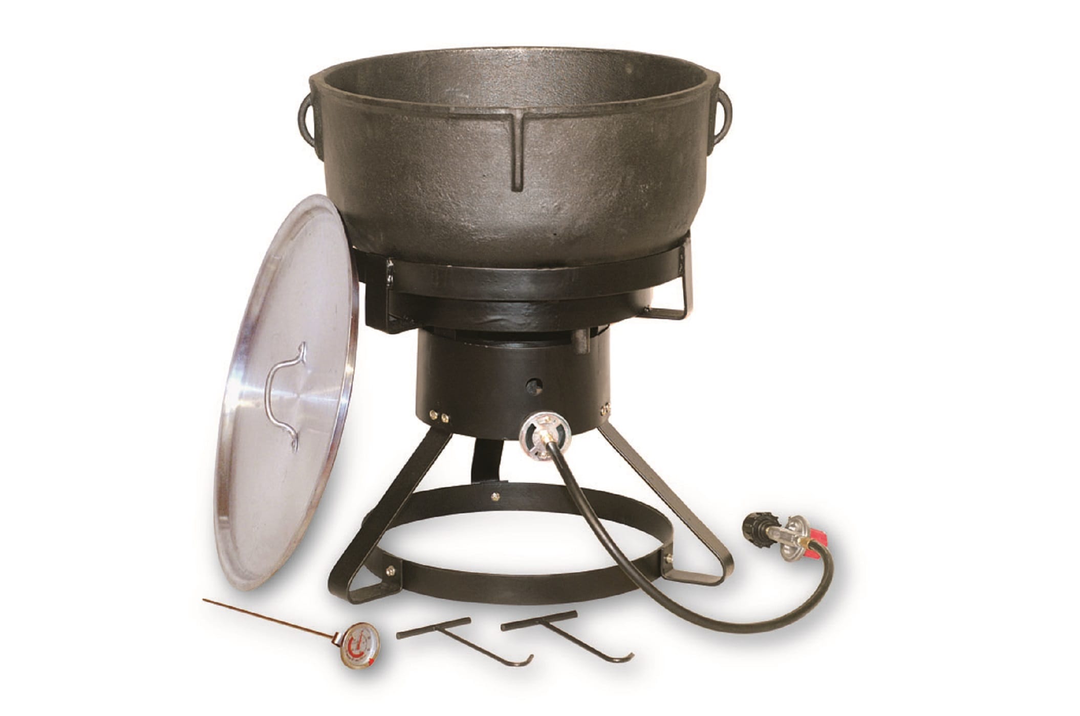 Buy COOKAMP 10-Gallon Heavy Duty Cast Iron Jambalaya Pot, with Stand [JA-10]  Online at desertcartINDIA