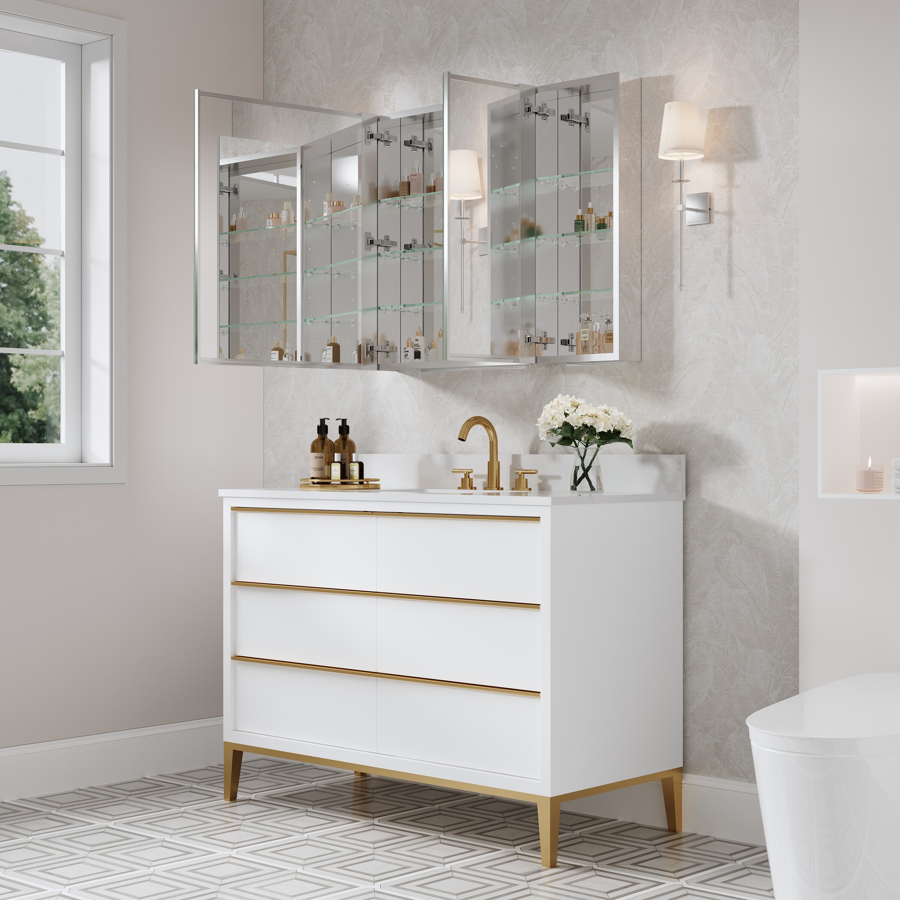 WELLFOR KAFMC4F2-4836 Bathroom-Medicine-Cabinets - View #8