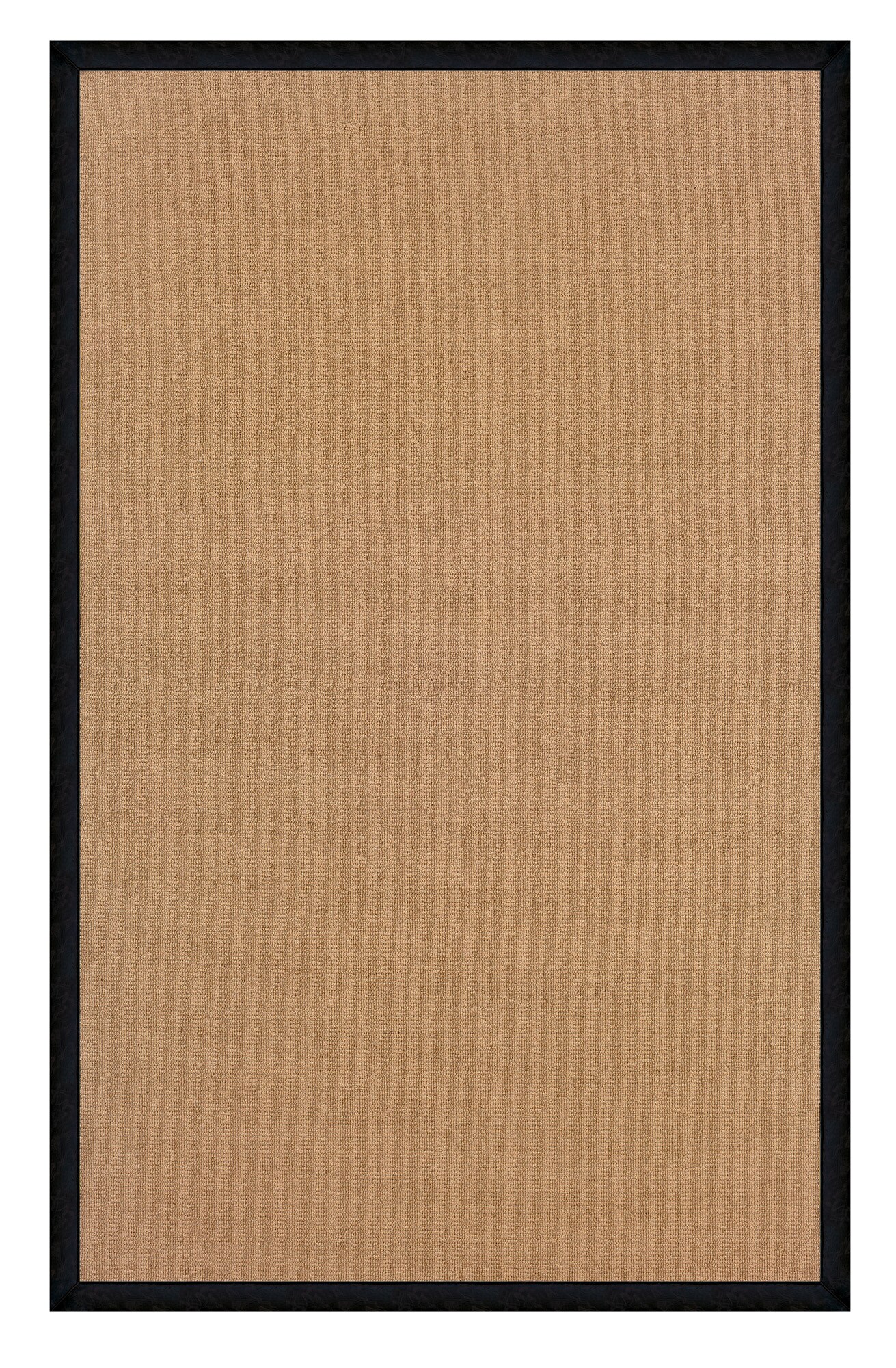 Linon RUG-AT032181 Athena 8 X 11 (ft) Wool Cork/Black Wool Indoor Border Area Rug