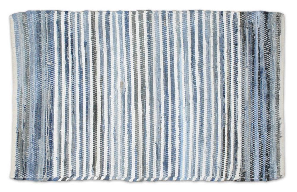 Handmade Multi Denim Tufted Cotton Rug 4' x 6'