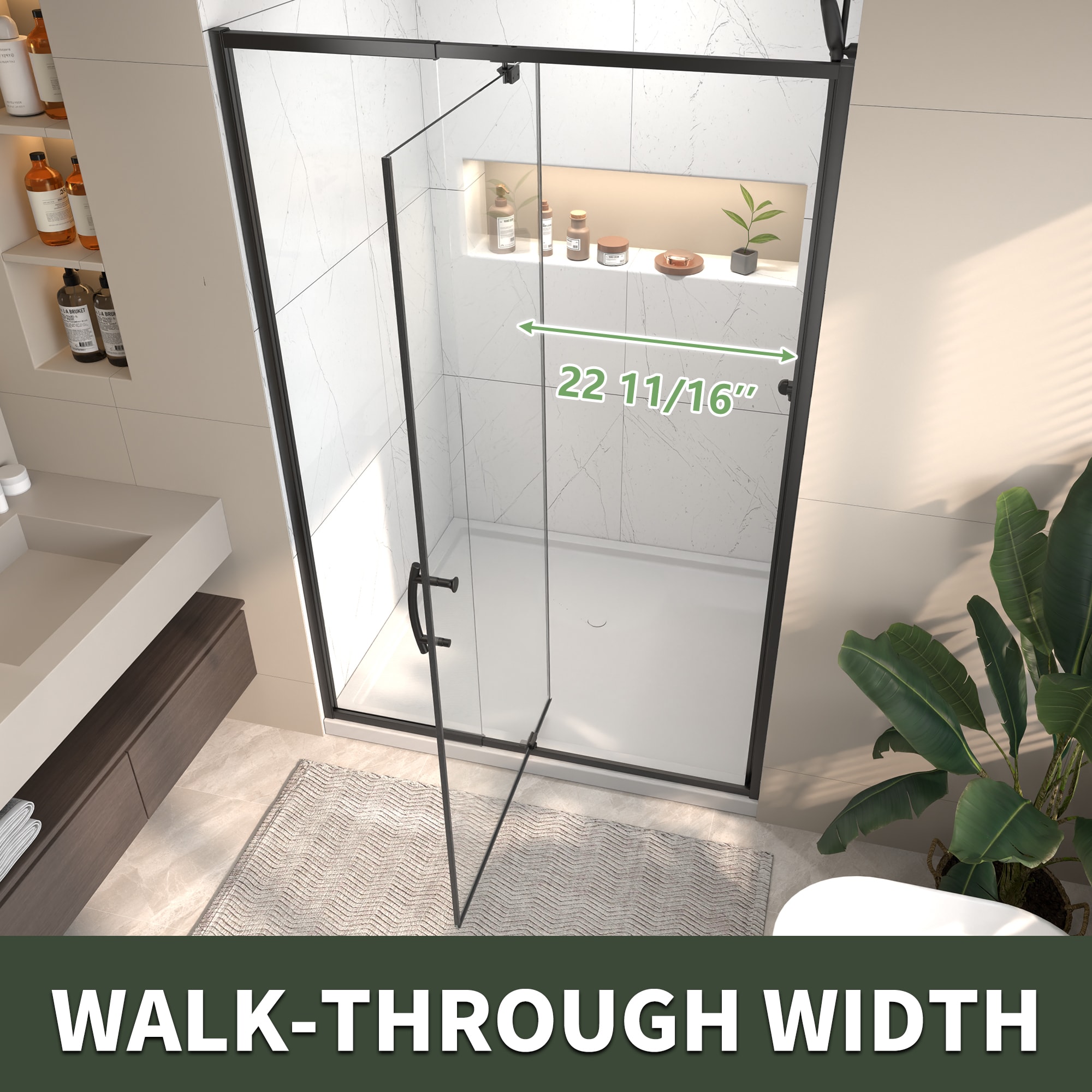 AAZJ ASY-MCL3026BL Shower-Doors - View #5
