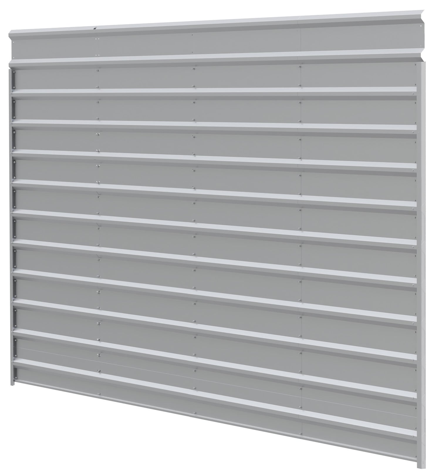 Arrow ECL2009EGX1 0.1-ft W x 20-ft L x 9-ft H Eggshell Single Wall Kit Enclosure for Metal Carport with Metal Roof