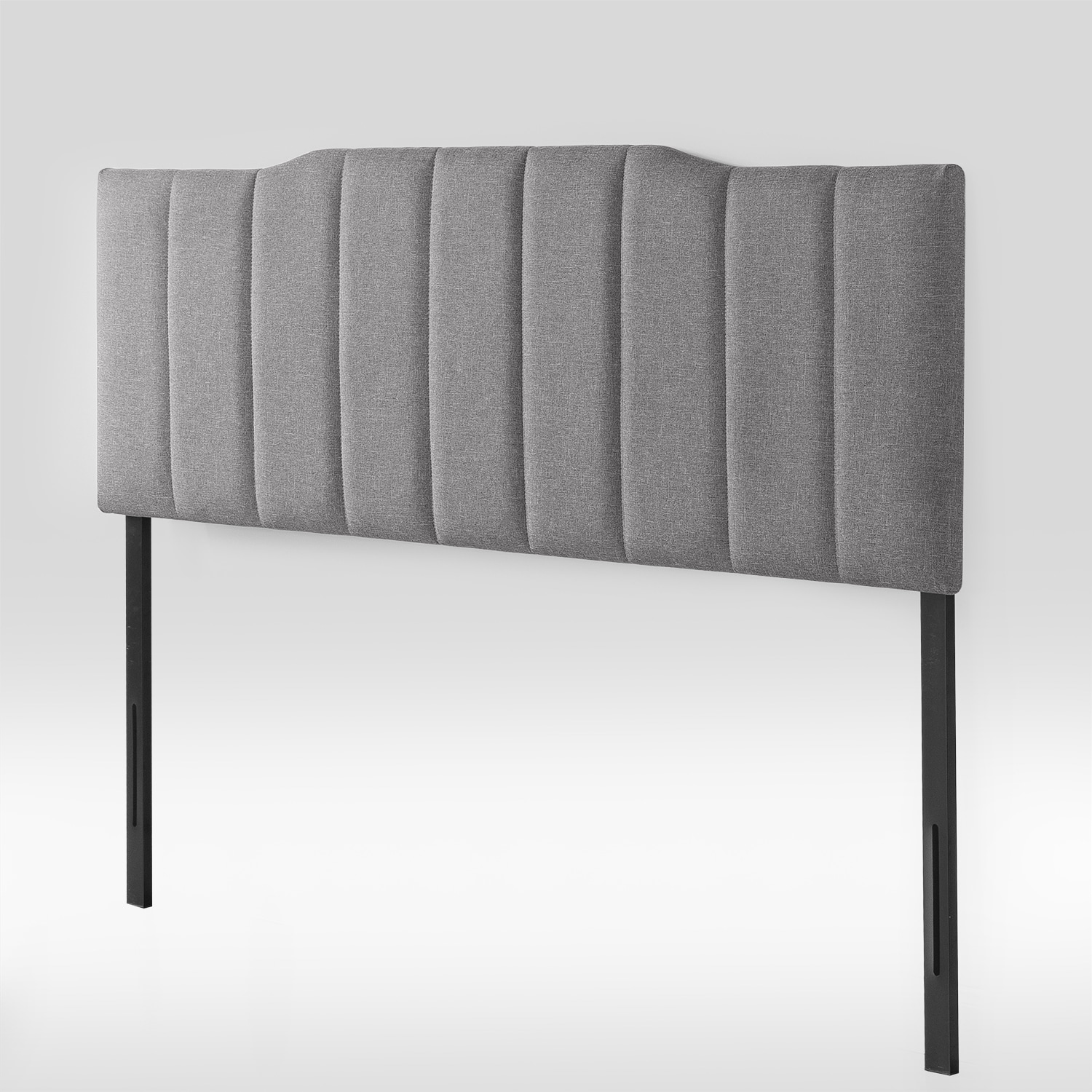 Zinus Grey Full Polyester Upholstered Headboard In The Headboards ...