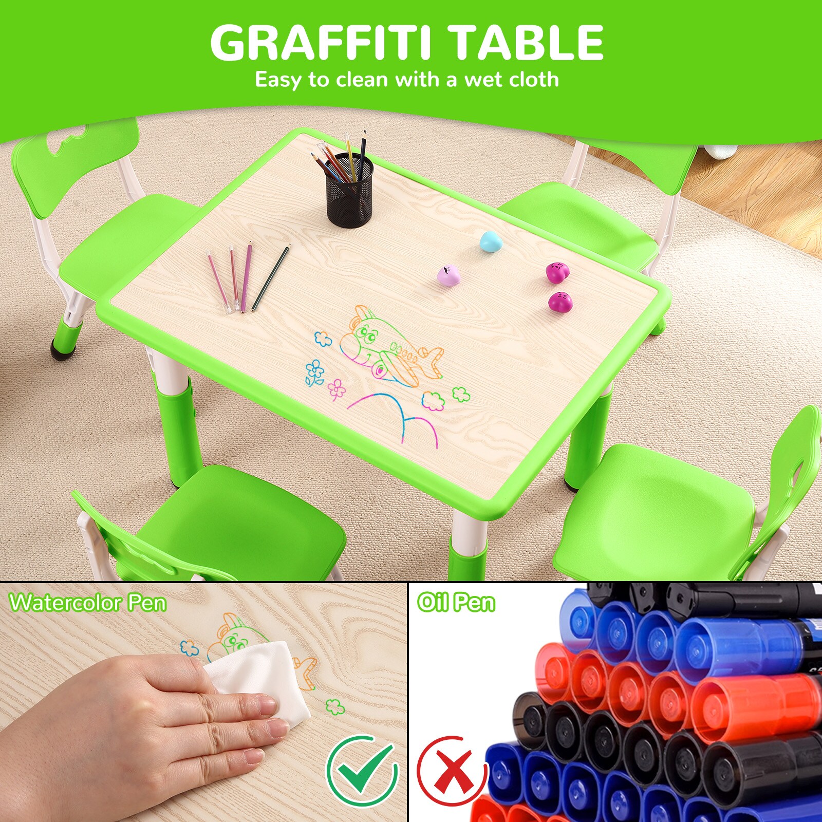 Garvee LSNL-PHO-14R5BGR7 Kids-Play-Tables - View #5