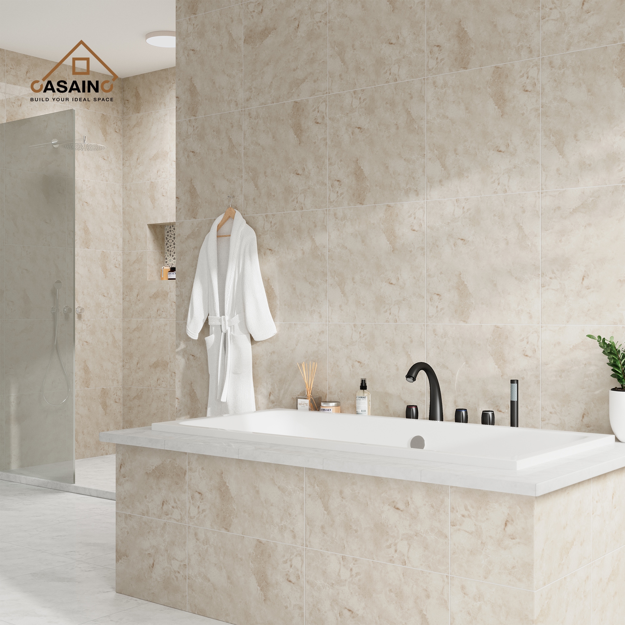 CASAINC KCLT0056-BN Roman-Tub-Faucets - View #2