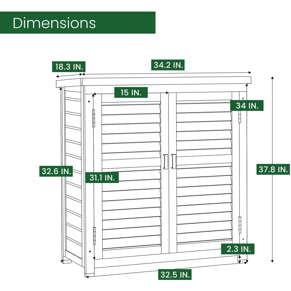 Hanover HANWS0106-NAT Small-Outdoor-Storage - View #4