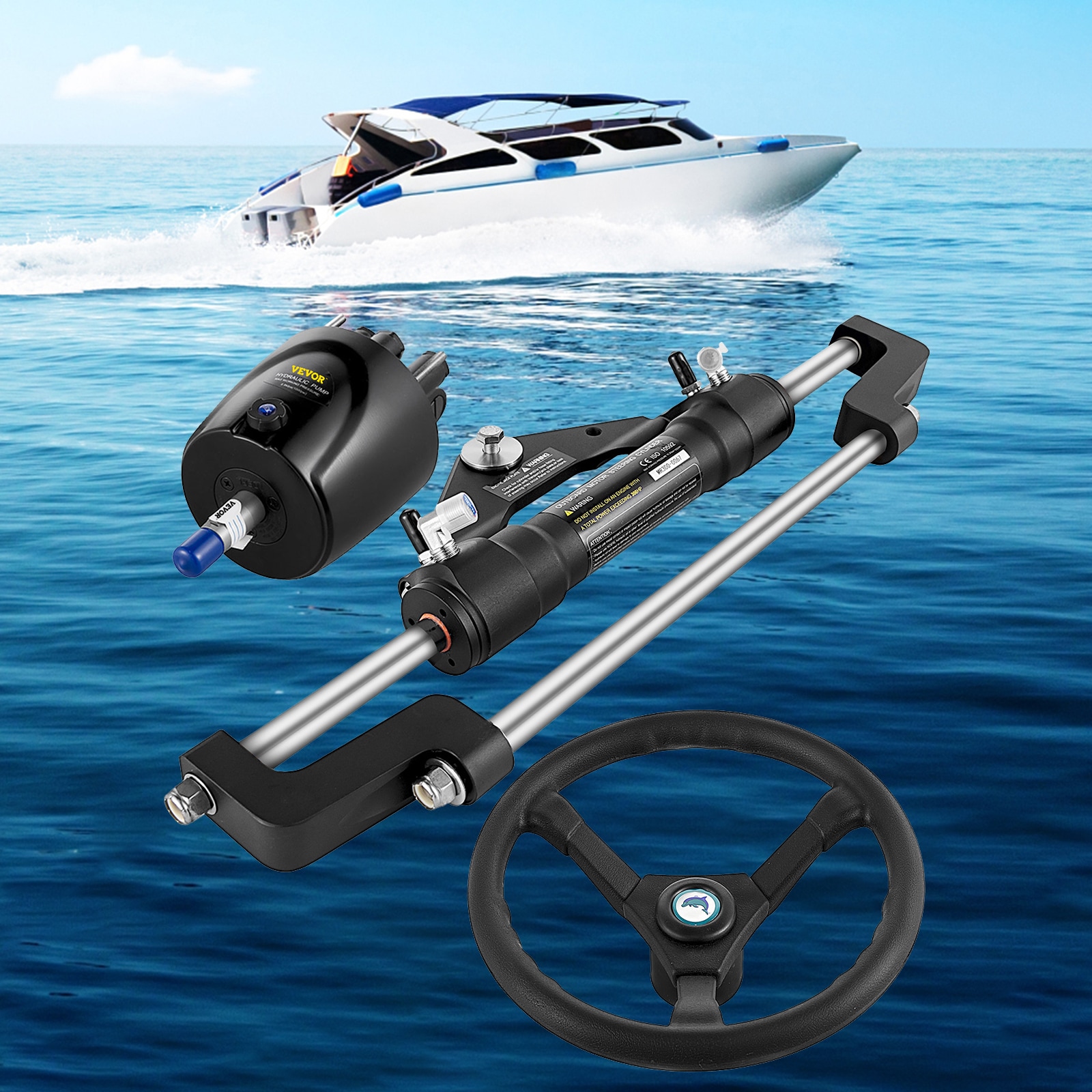 VEVOR YYDJHK6400A-3TJWRV0 Boat-Control-Cables - View #2