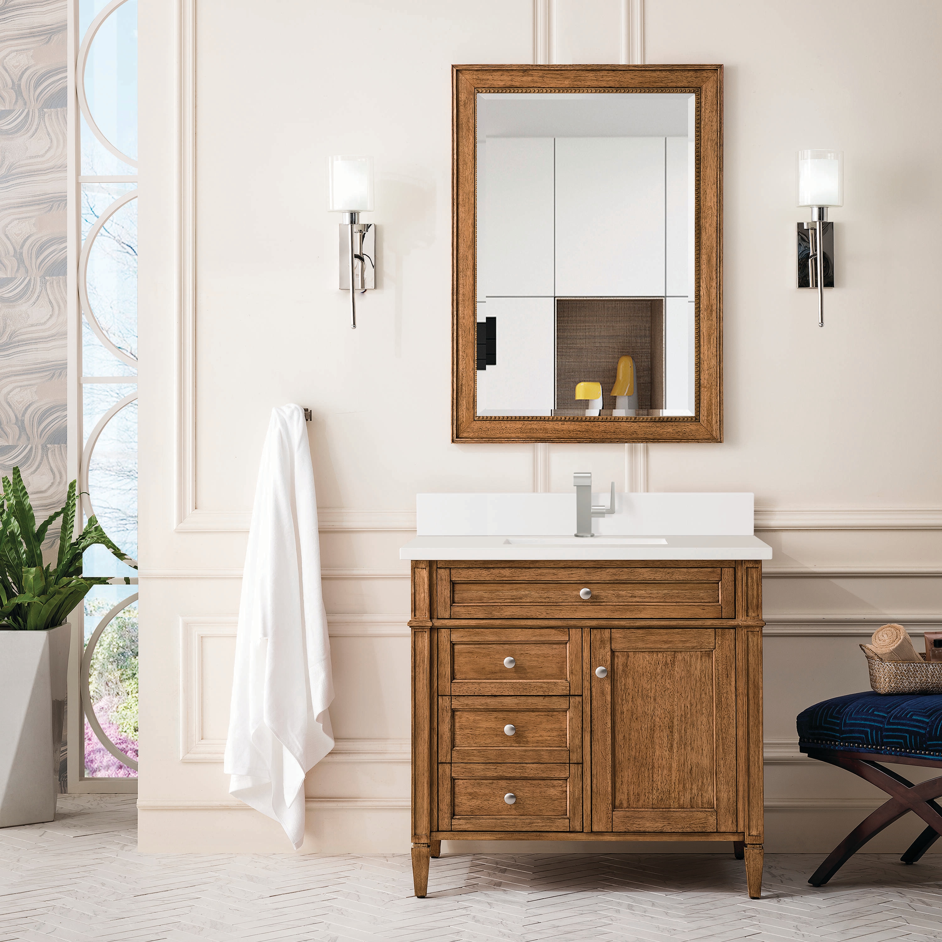 James Martin Vanities 650-V36-SBR-1WZ Bath-Vanity-Combo - View #2