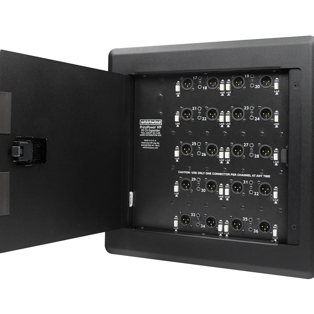  TCNCD389702 Whirlwind WW-PRESS-WALL Active Wall Mount with 14 Mic-Line Outputs