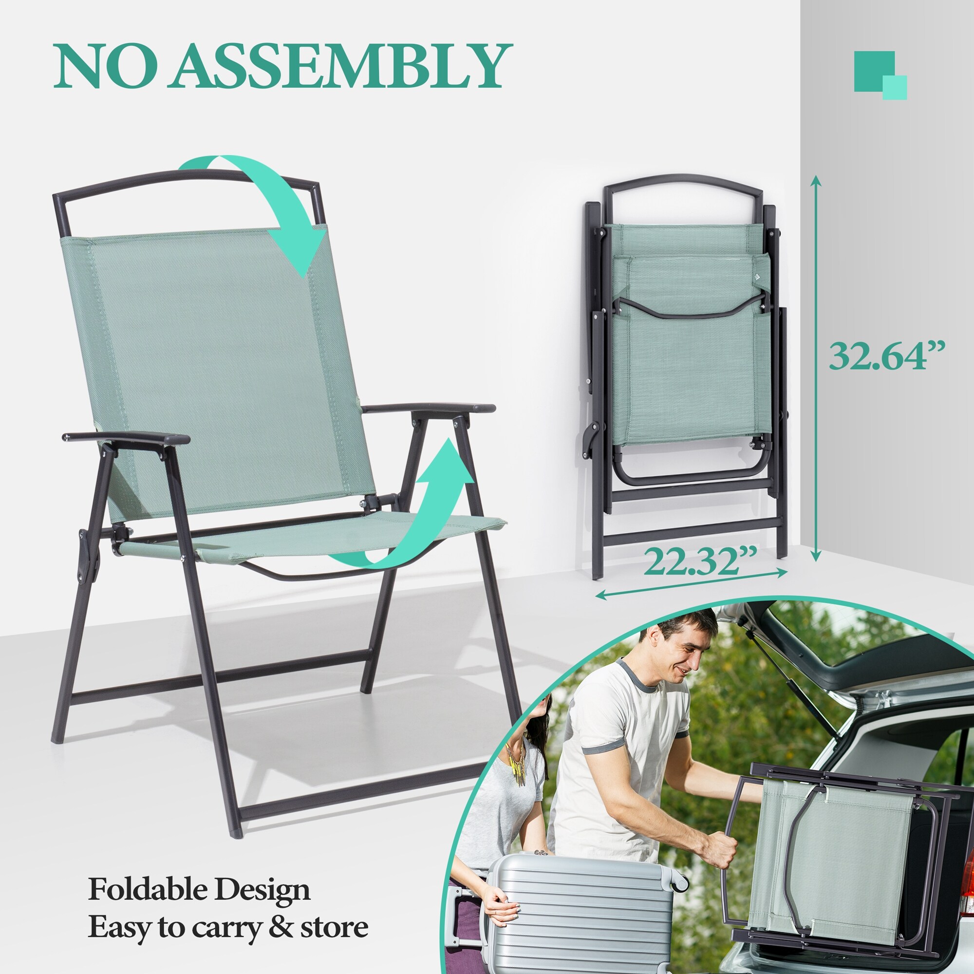 Crestlive Products CL-DC017GRN Patio-Chairs - View #7