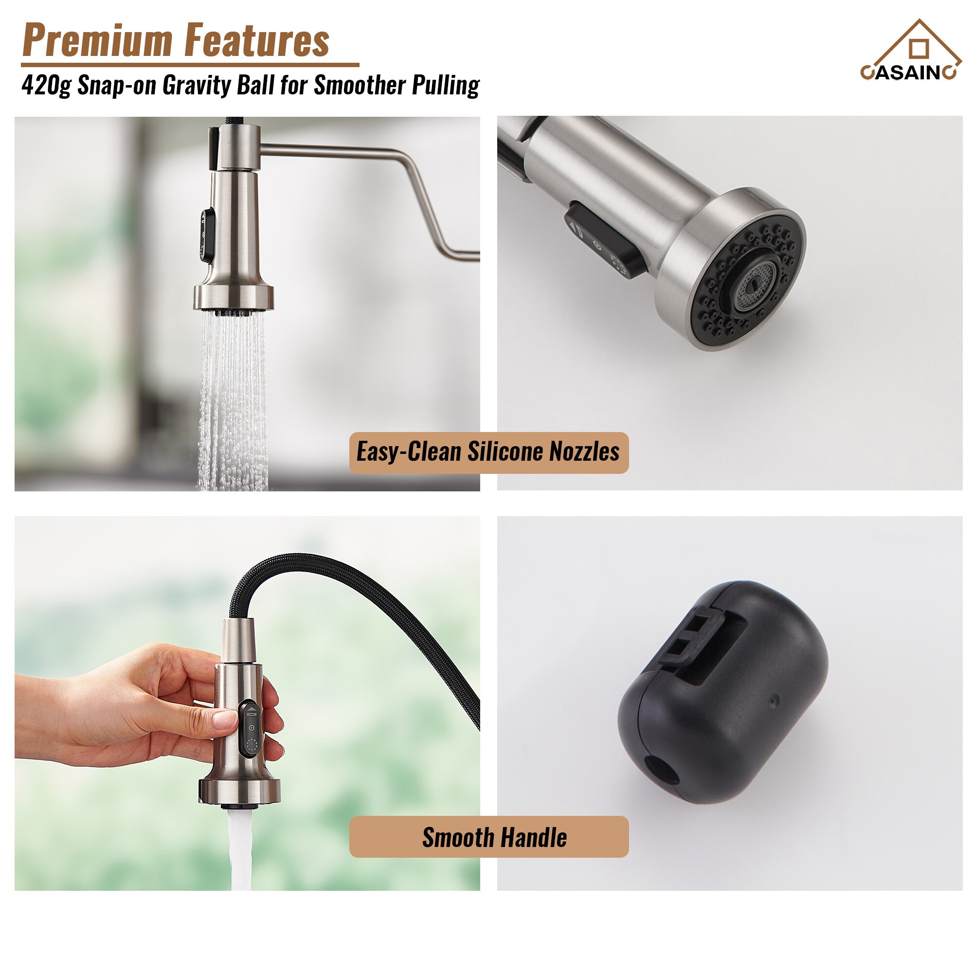 CASAINC KCLT0024-BN Kitchen-Faucets - View #12