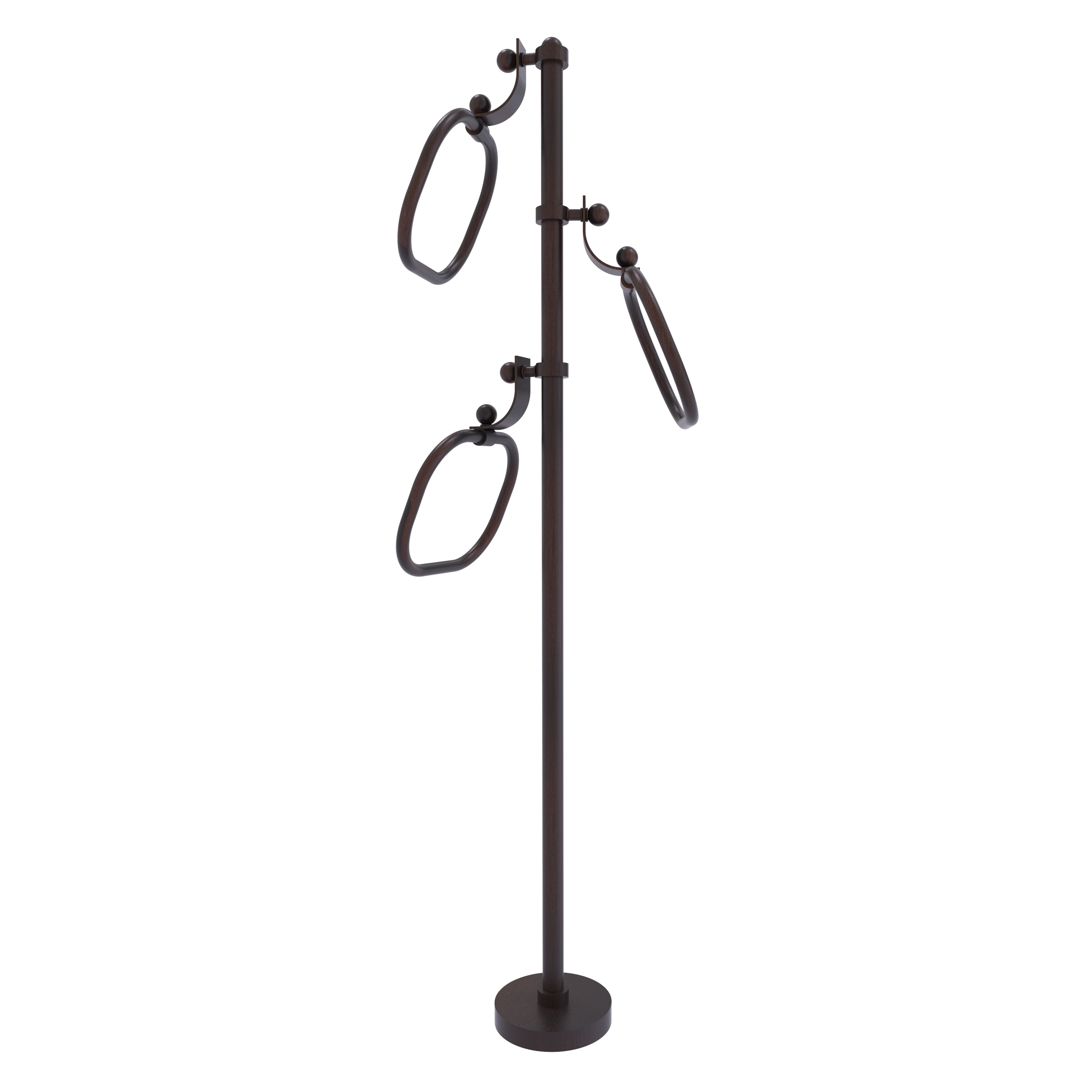 Allied Brass TS-83-VB Venetian Bronze Freestanding floor Single Towel Ring