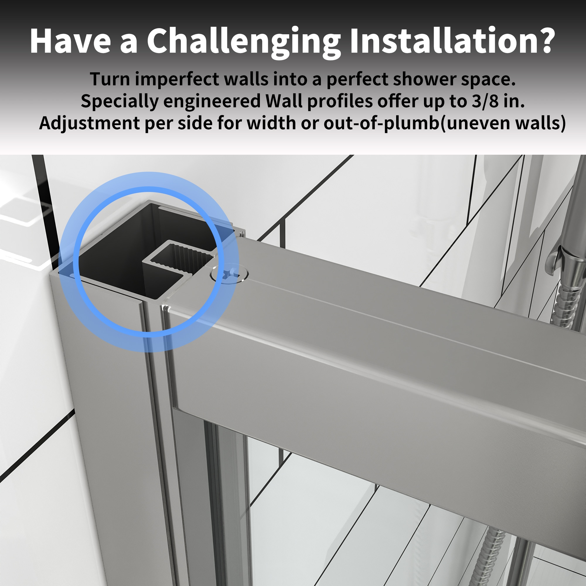 WELLFOR BA-P171830 Shower-Doors - View #7