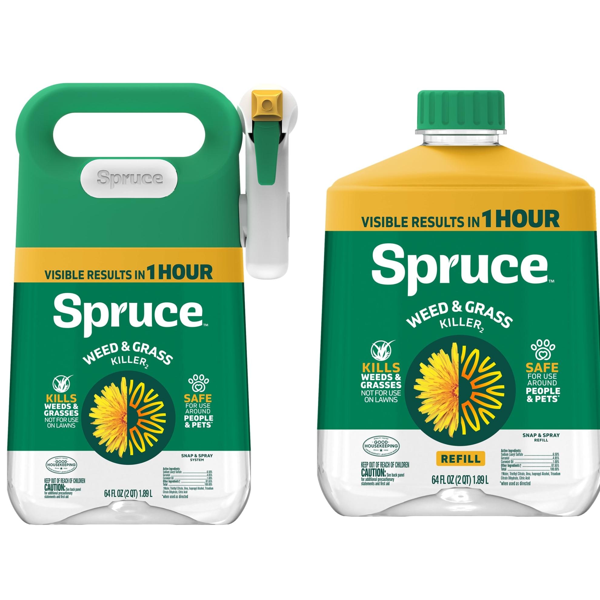 Spruce  Snap and Spray Manual Starter Kit + Refill Weed and Grass Killer