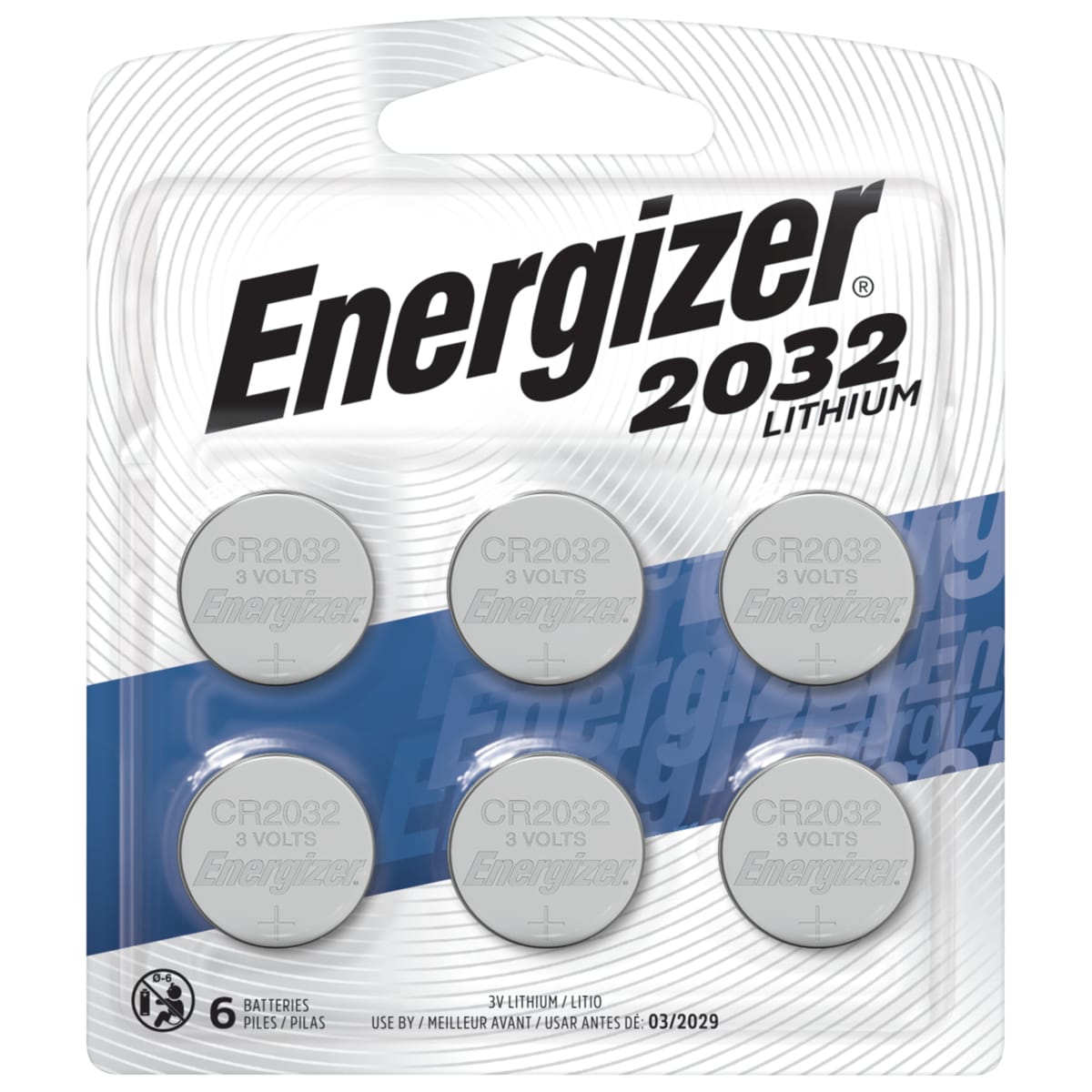  Energizer 3-Volt Coin Lithium Batteries CR2450 6 PK : Health &  Household