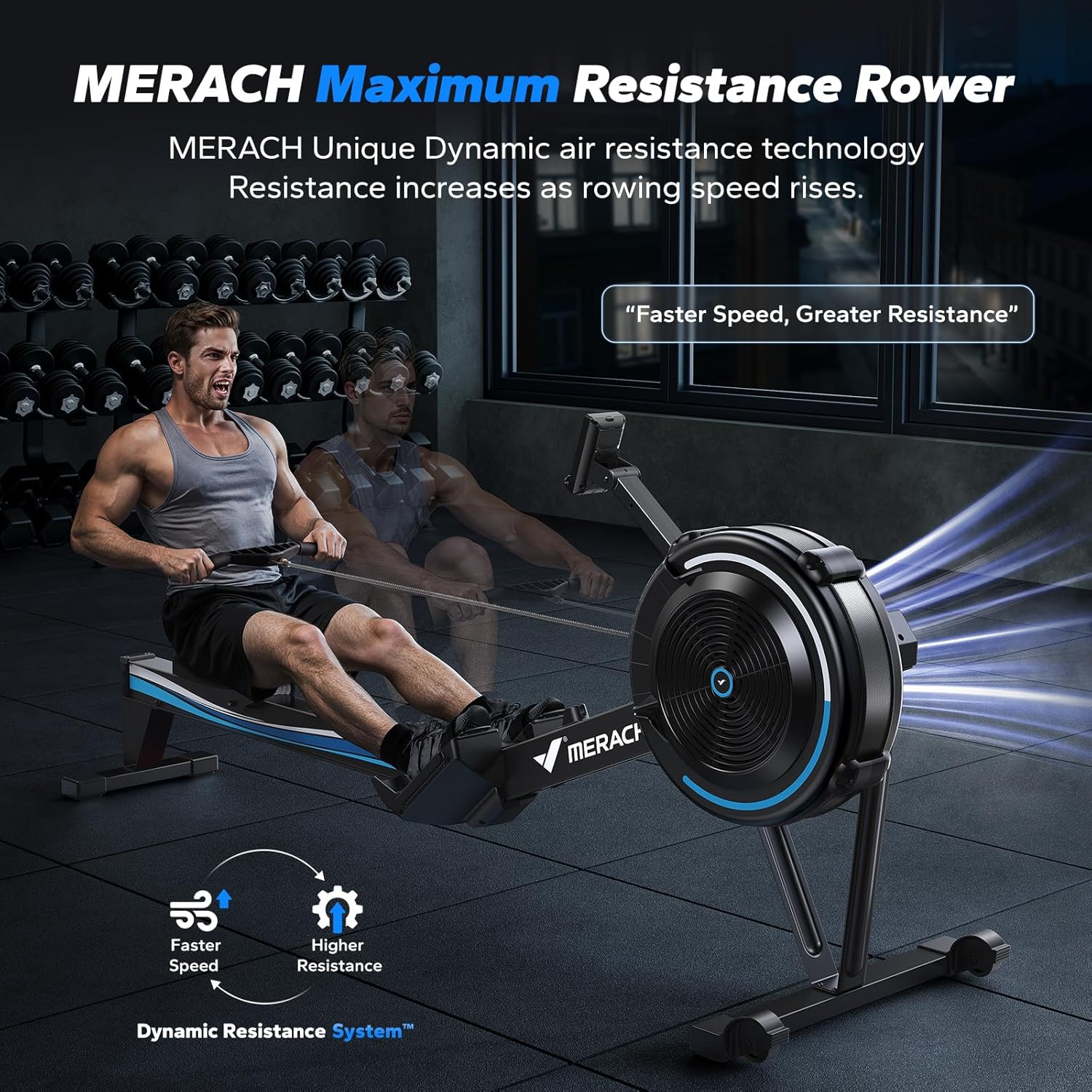 Merach MR-R11B4-US Rowing-Machines - View #3