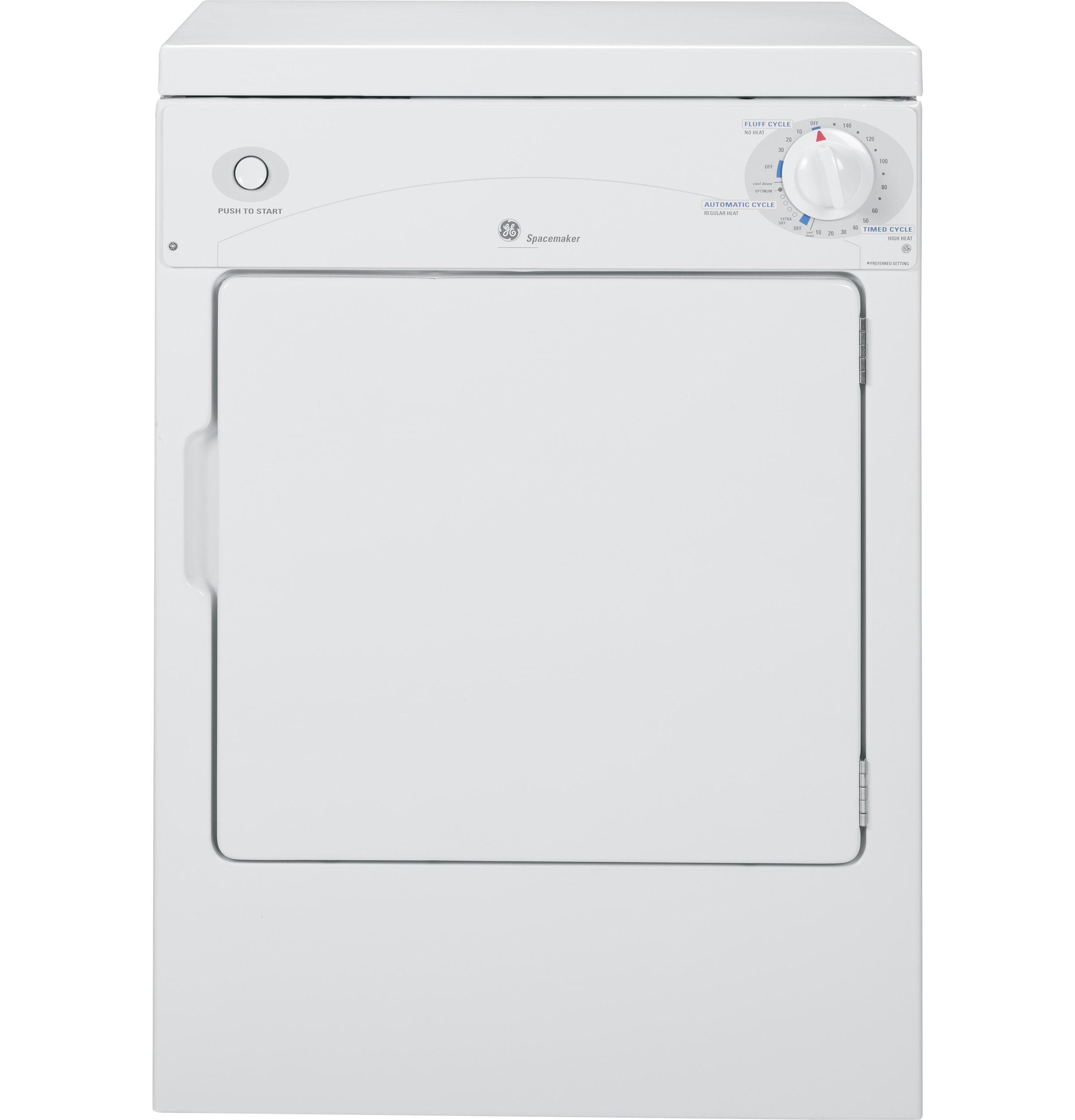 GE 3.6 Cu. Ft. Stackable Electric Dryer with Portable White DSKP333ECWW -  Best Buy