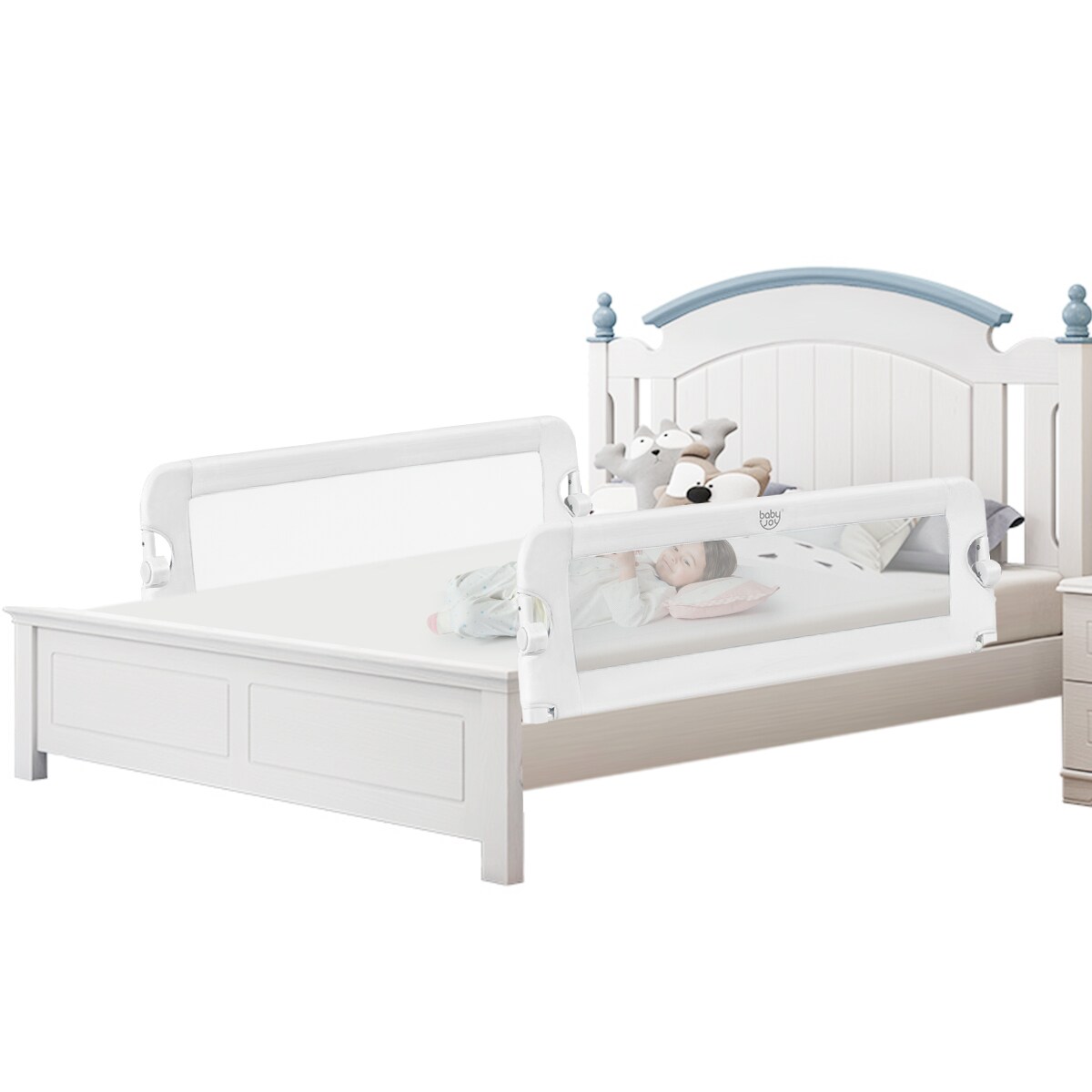 Goplus BB5524WH Bed-Rails - View #9