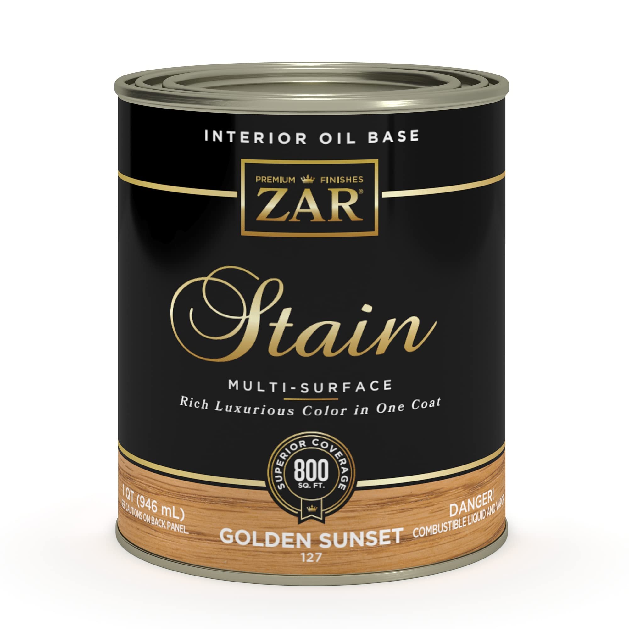 ZAR  Interior Oil Base Stain Quart Color - Golden Sunset