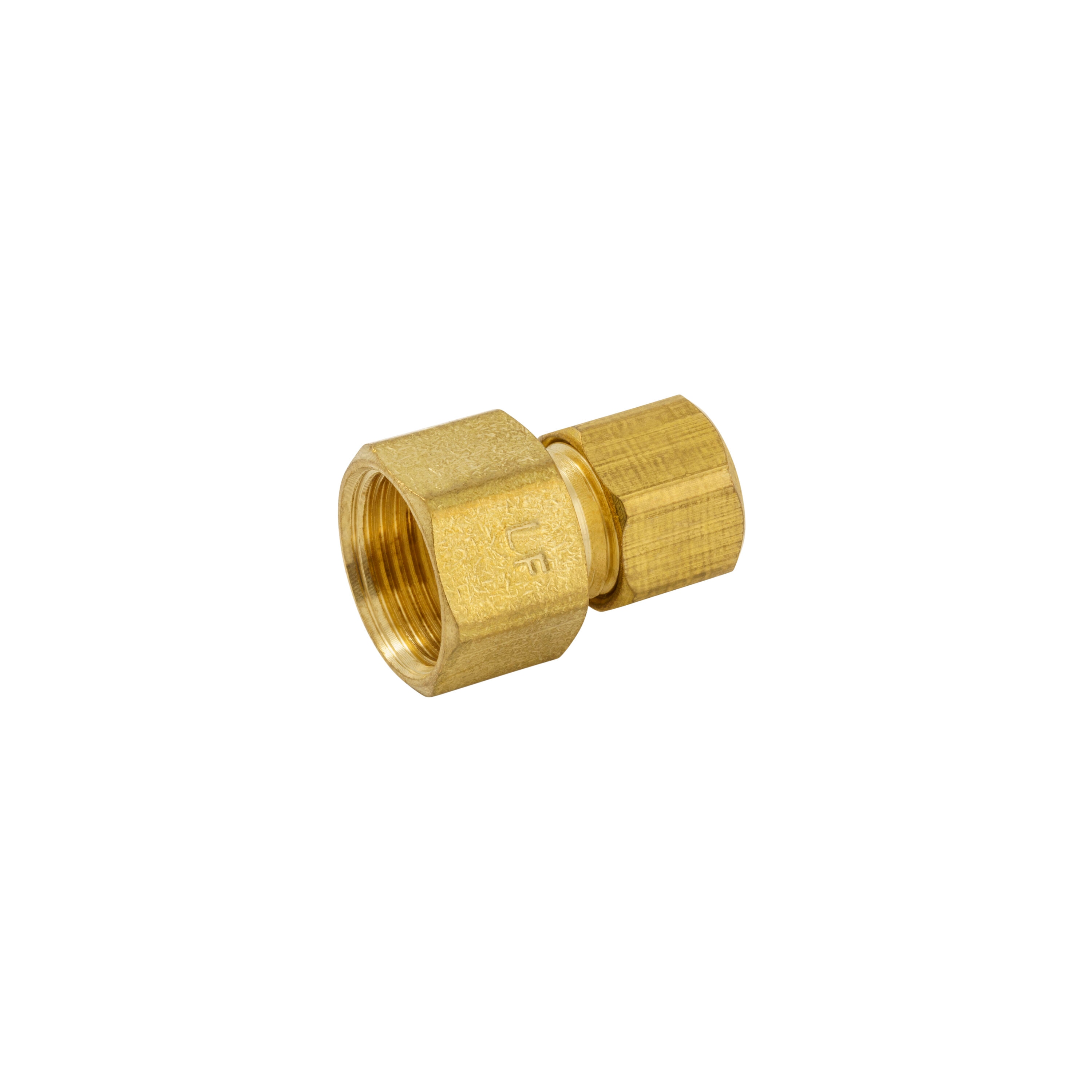 Sioux Chief 1/4 inch x 1/4 inch Brass Compression x Female Flare Adapter