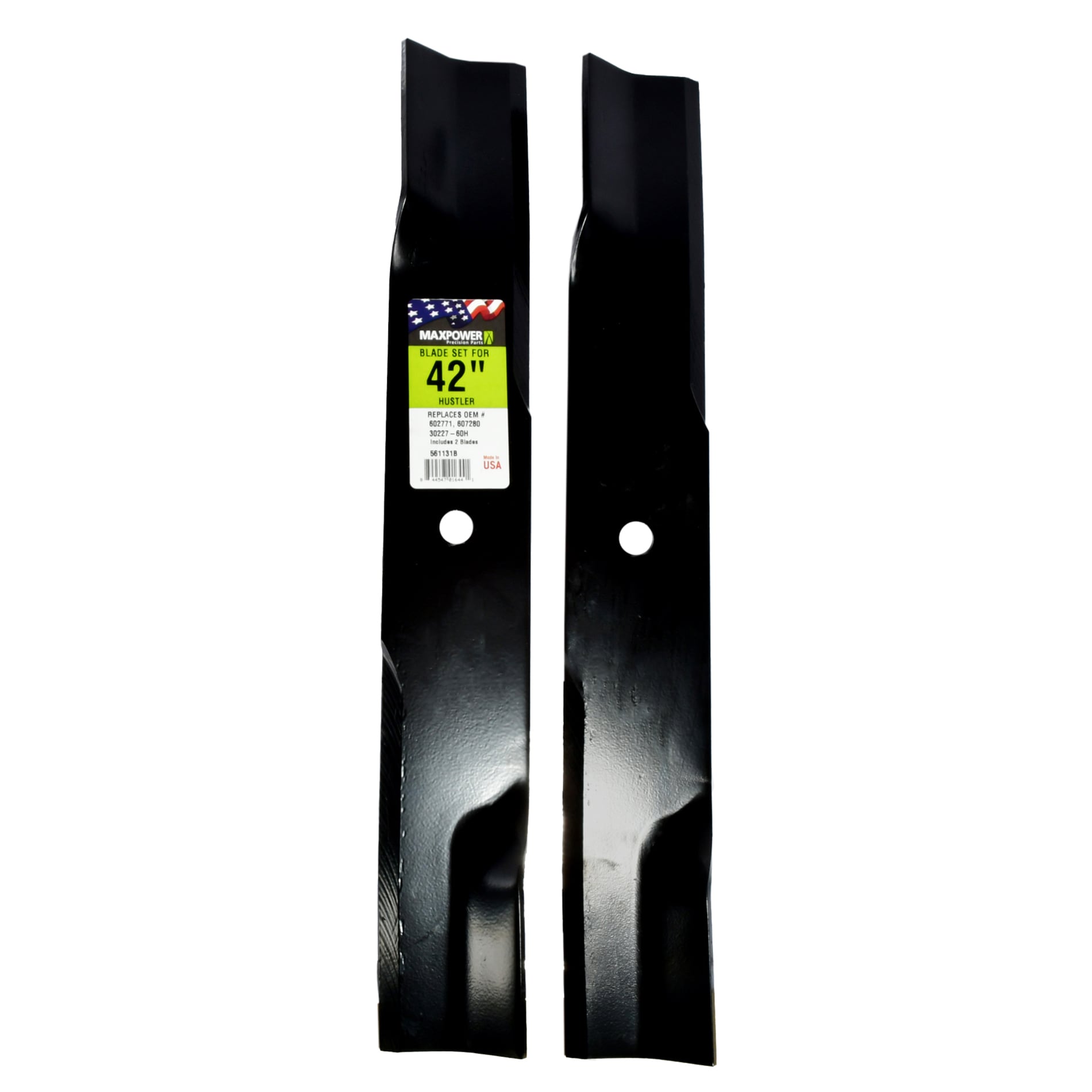 MaxPower 561131B 60-in Deck Standard Mower Blade for Riding Lawn 3 -Pack