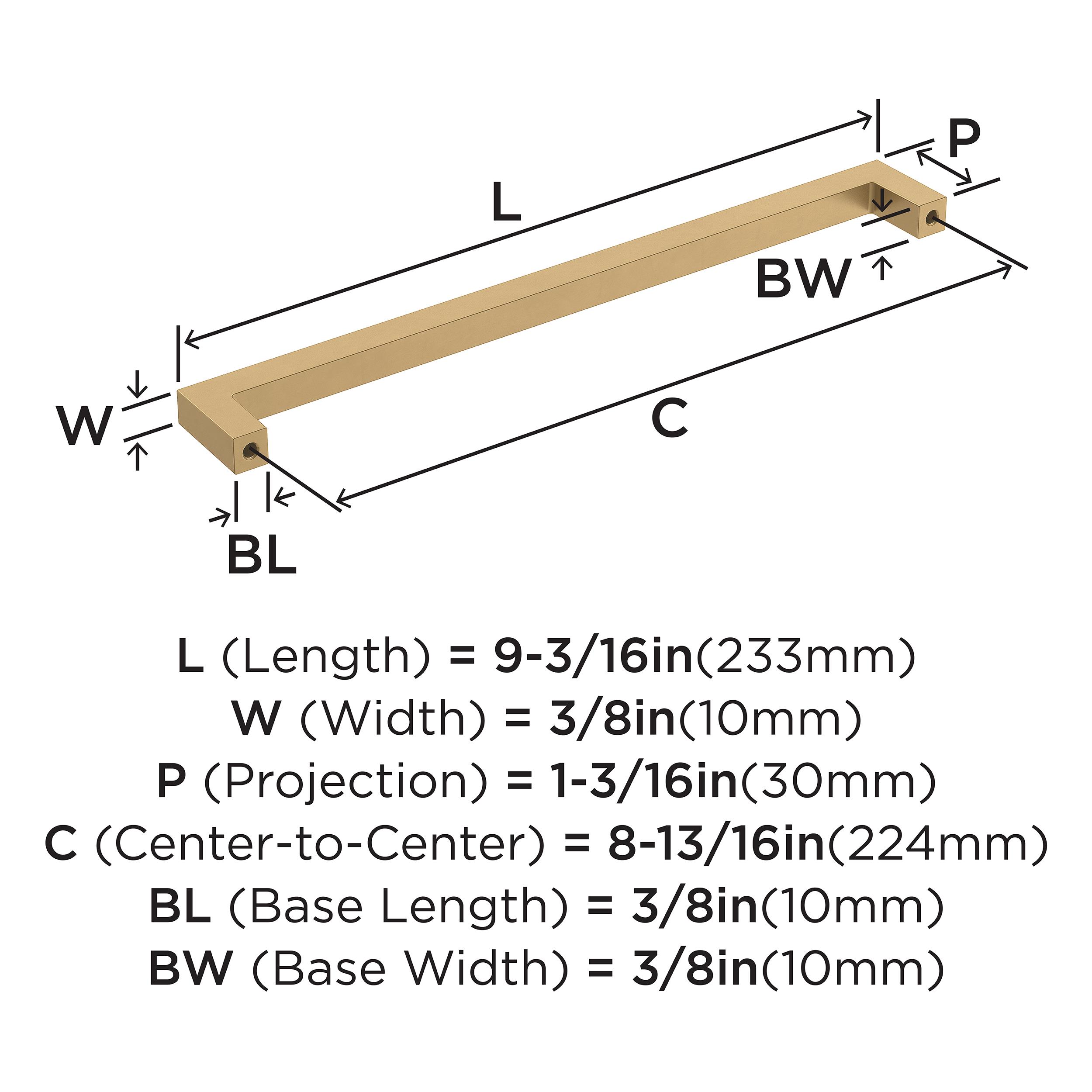 Amerock BP36909CZ Cabinet-Pulls - View #4