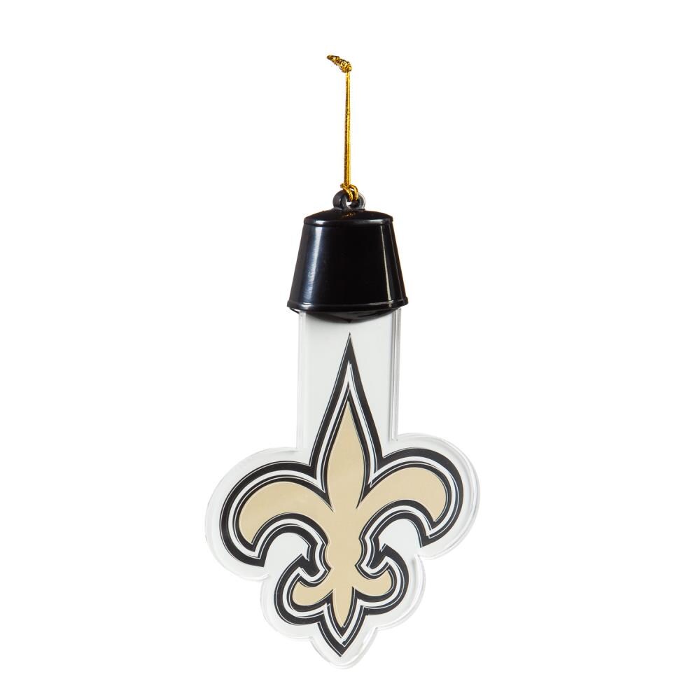 Team Sports America New Orleans Saints Black Assorted Standard Outdoor  Ornament in the Christmas Ornaments department at