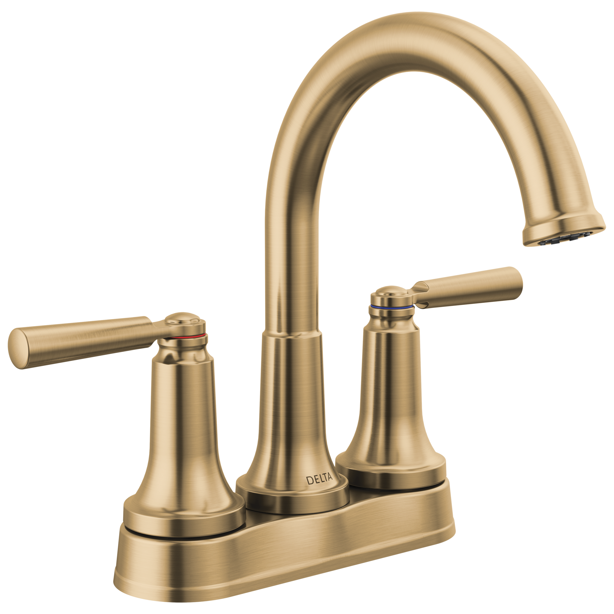 Delta Saylor Champagne Bronze 4 In Centerset 2 Handle Watersense Bathroom Sink Faucet With Drain 8295