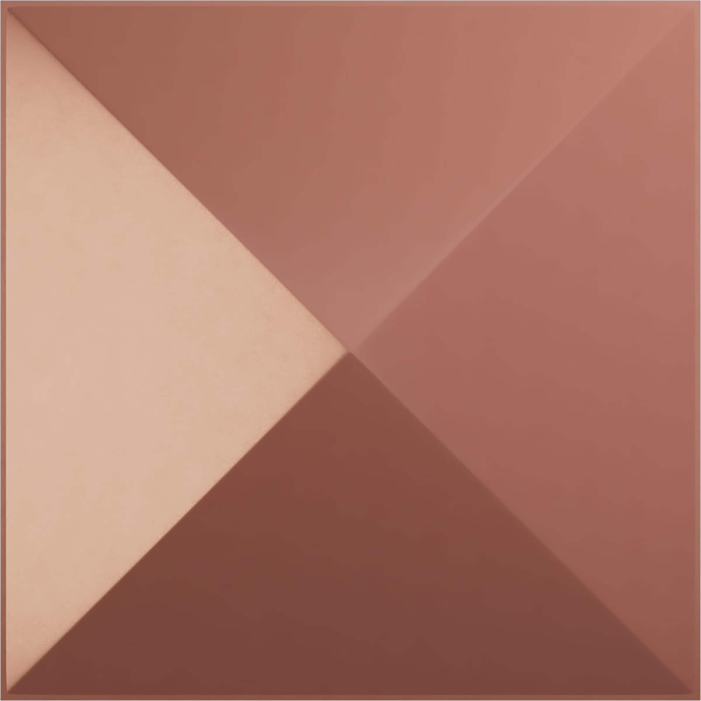 Ekena Millwork WP12X12SKFCP 11-7/8-in x 11-7/8-in Embossed Paintable/Stainable Pink PVC Wall Panel ( 0.98-sq ft )