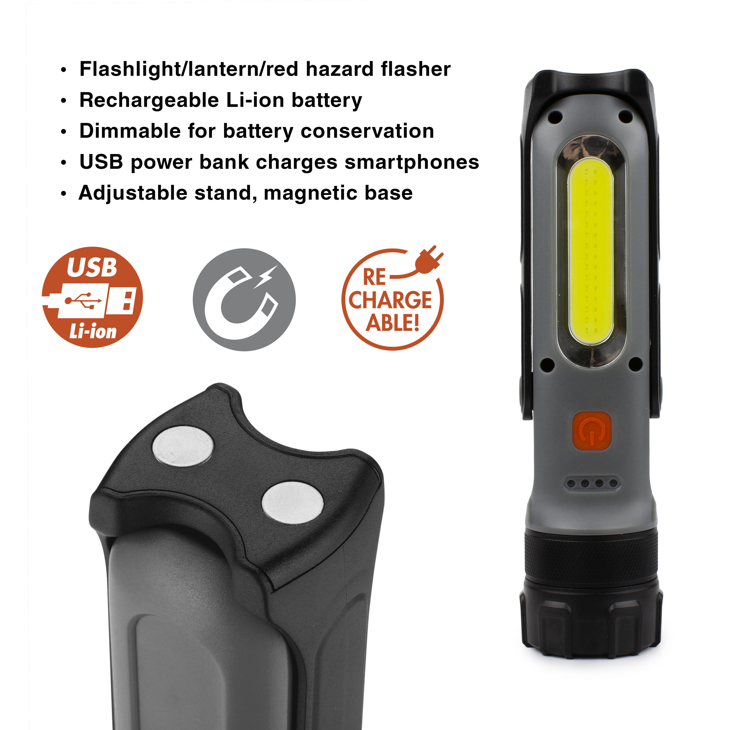 Wagan Tech Brite-Nite 240-Lumen LED Rechargeable Camping Lantern