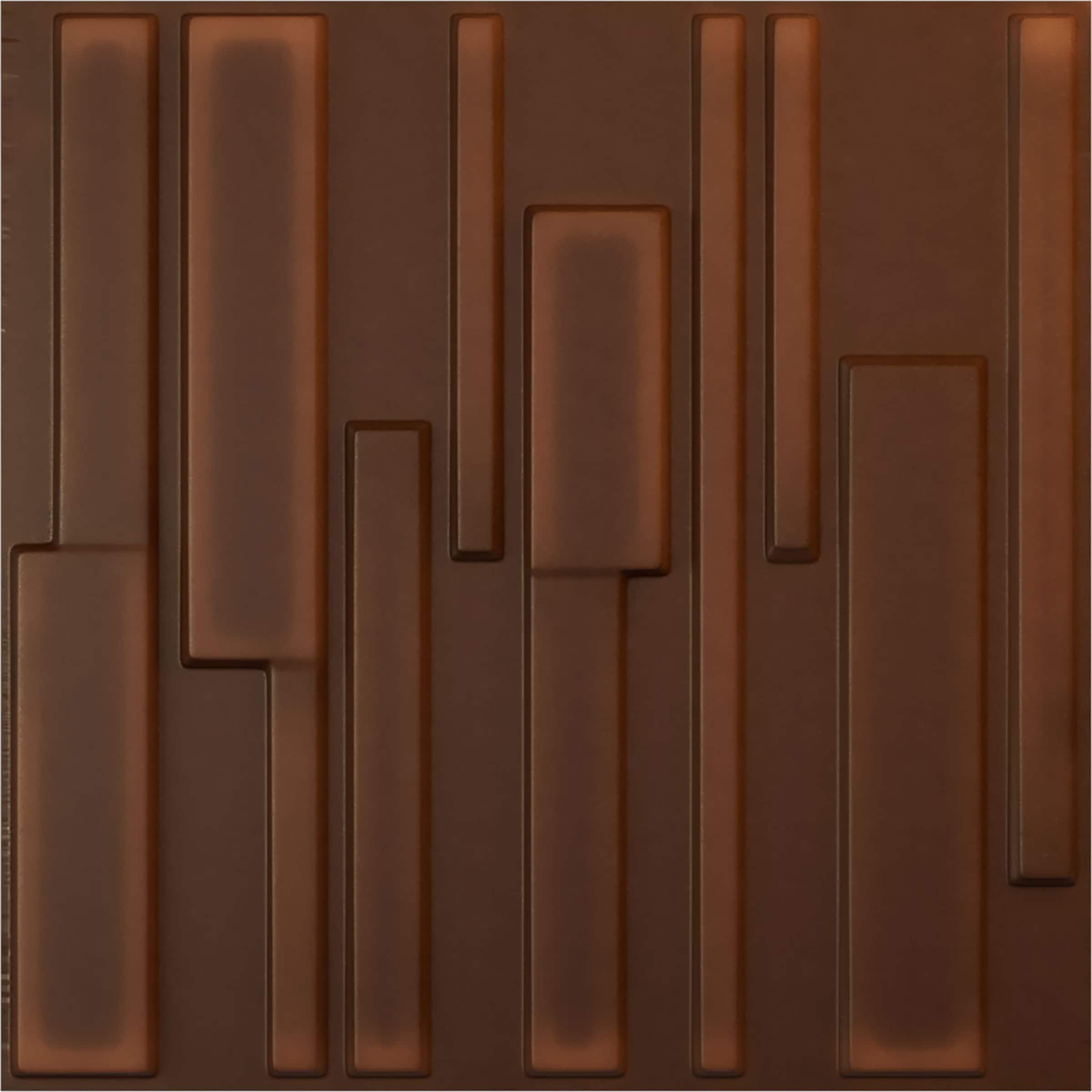 Ekena Millwork WP20X20WGDRU-CASE-12 19-5/8-in x 19-5/8-in Embossed Paintable/Stainable Red PVC Wall Panel ( 12 -Pack, Covers