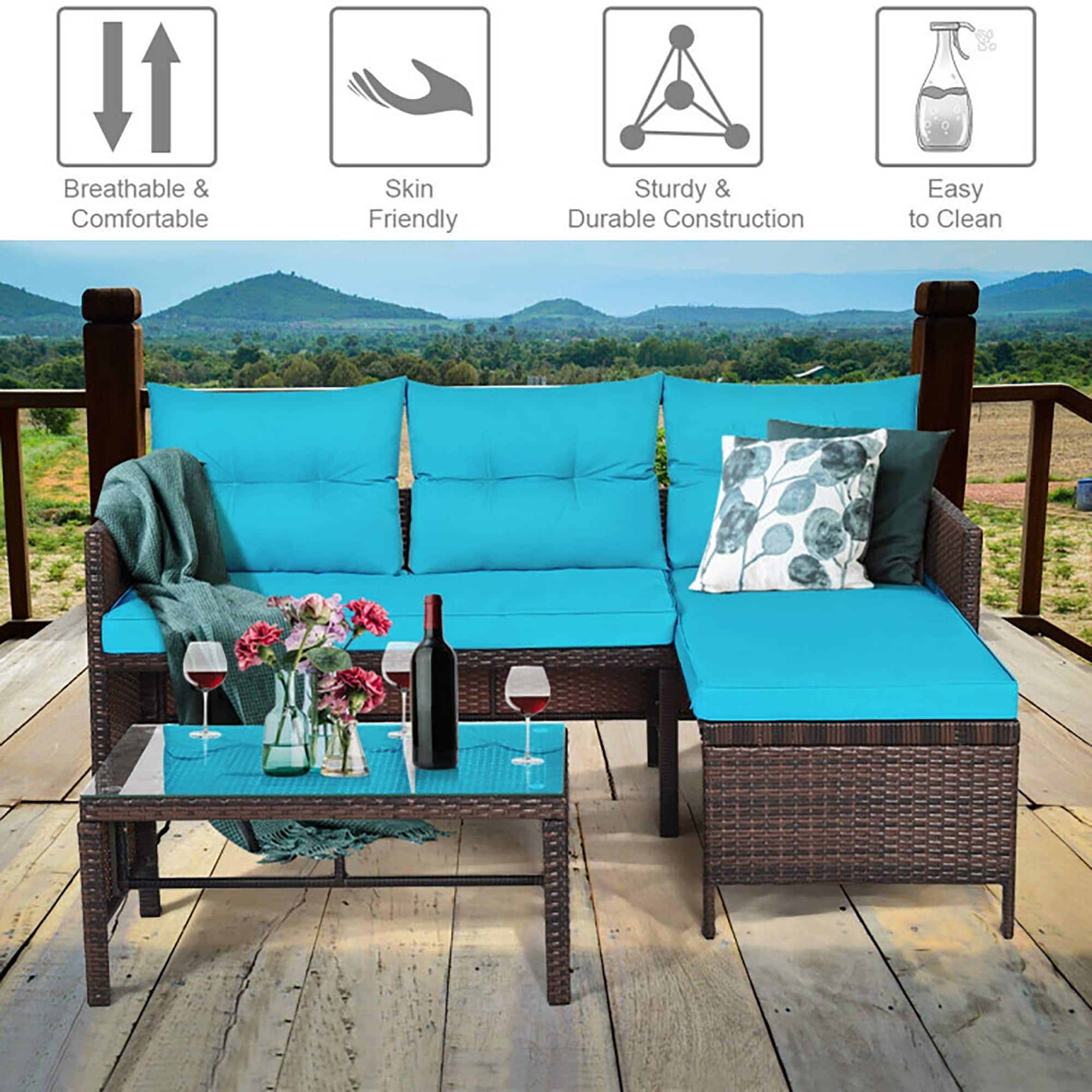 CASAINC WF-HW63870TU-LA Patio-Conversation-Sets - View #5
