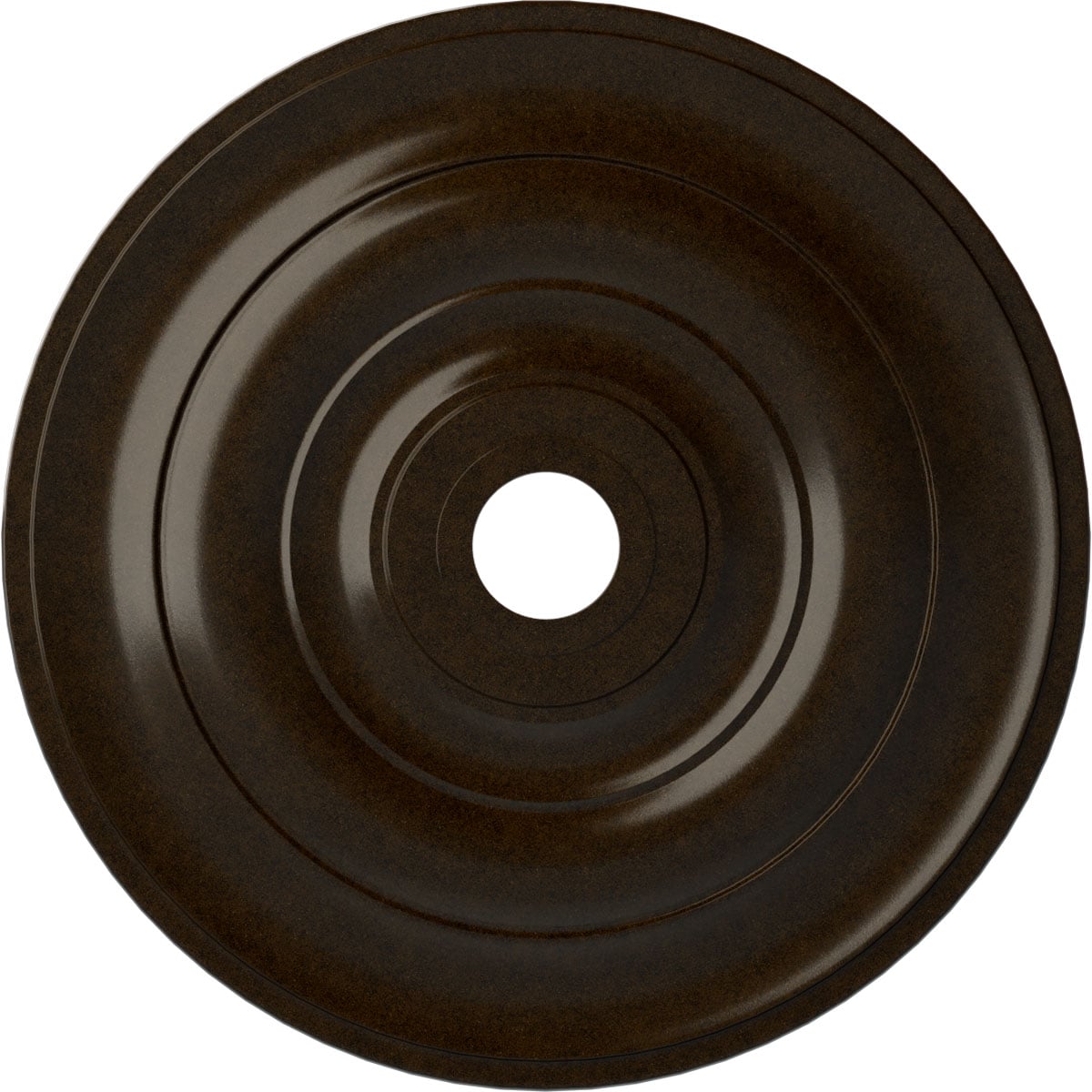 Ekena Millwork CM26JEBZS Jefferson 26.5-in W x 26.5-in L Painted Bronze Polyurethane Whole Ceiling Medallion
