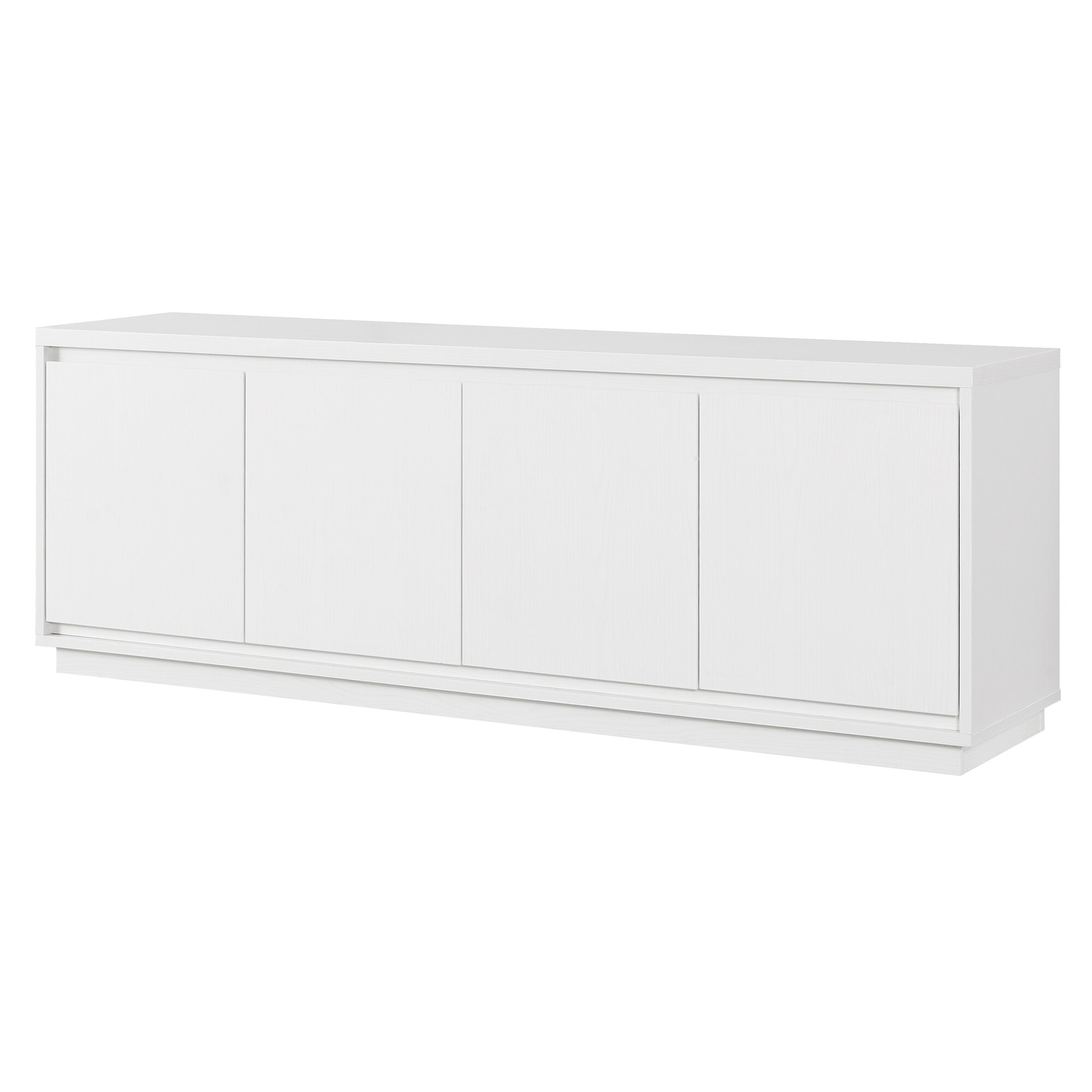 Hailey Home Presque Modern Contemporary White Tv Stand Accommodates   64945080 