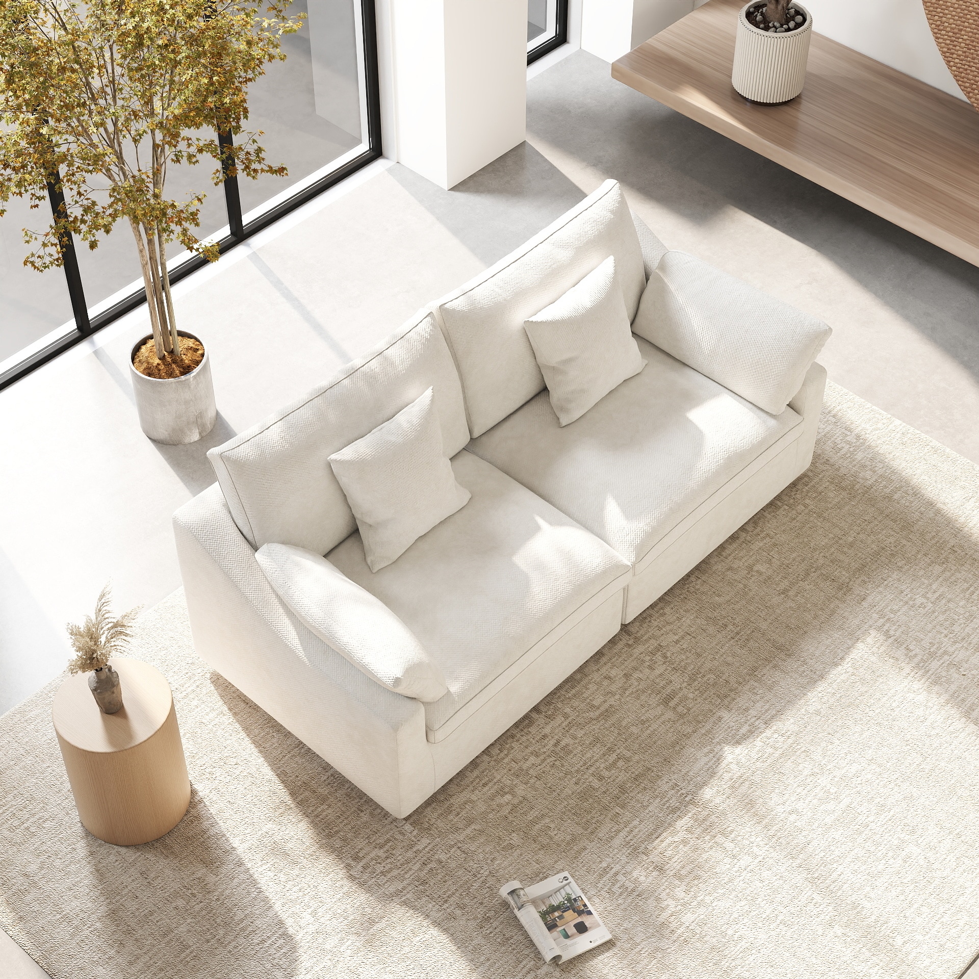 BuotiqHom DH-S2-140WE Sofas-Loveseats - View #2