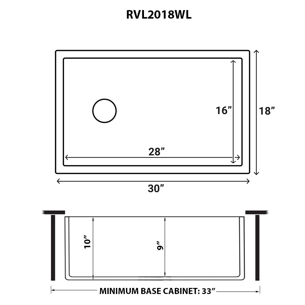 Ruvati RVL2018WL Kitchen-Sinks - View #9