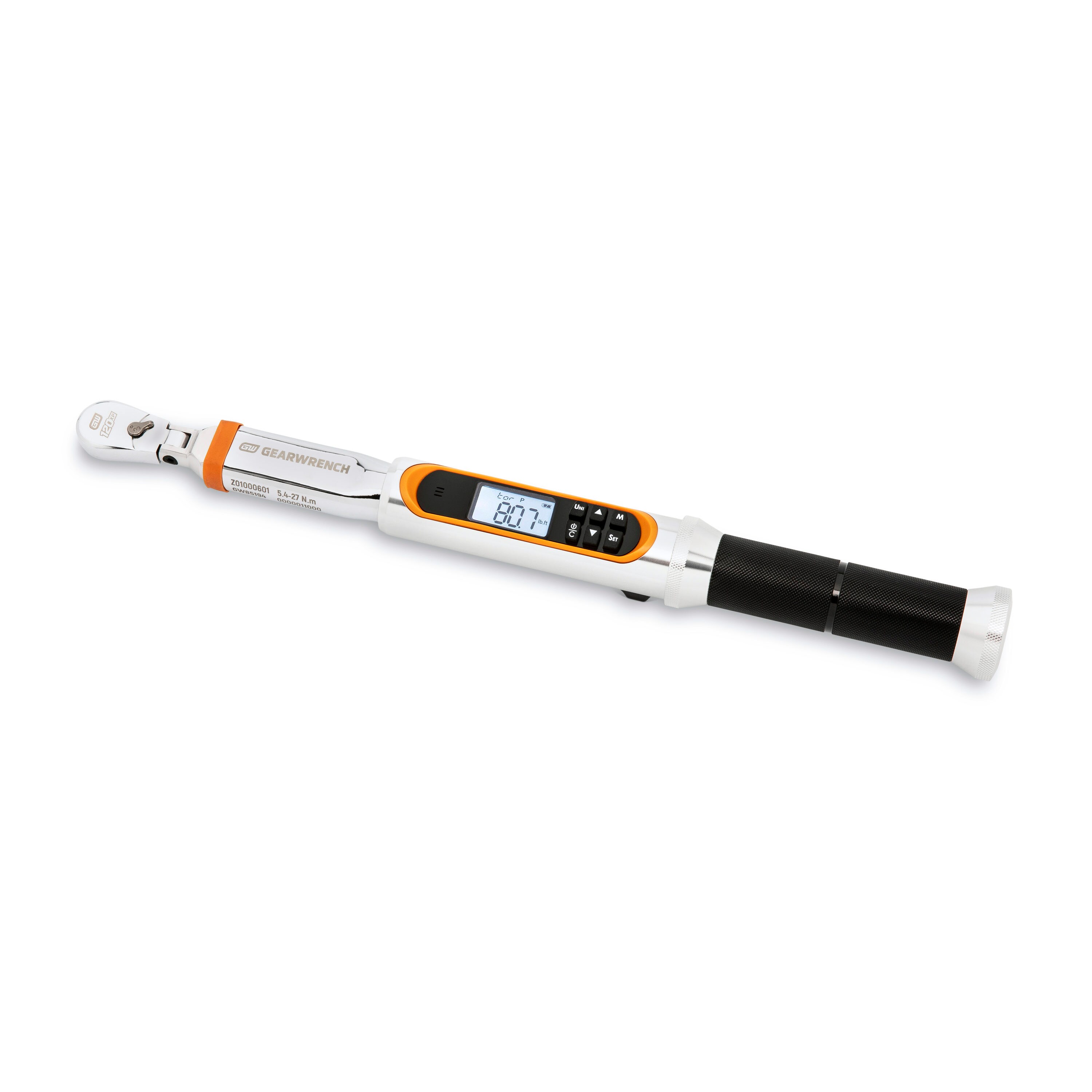 Resq 1/4"Digital Electronic 9-175 in.lb Torque Wrench 1-20 Nm reversible ratchet 