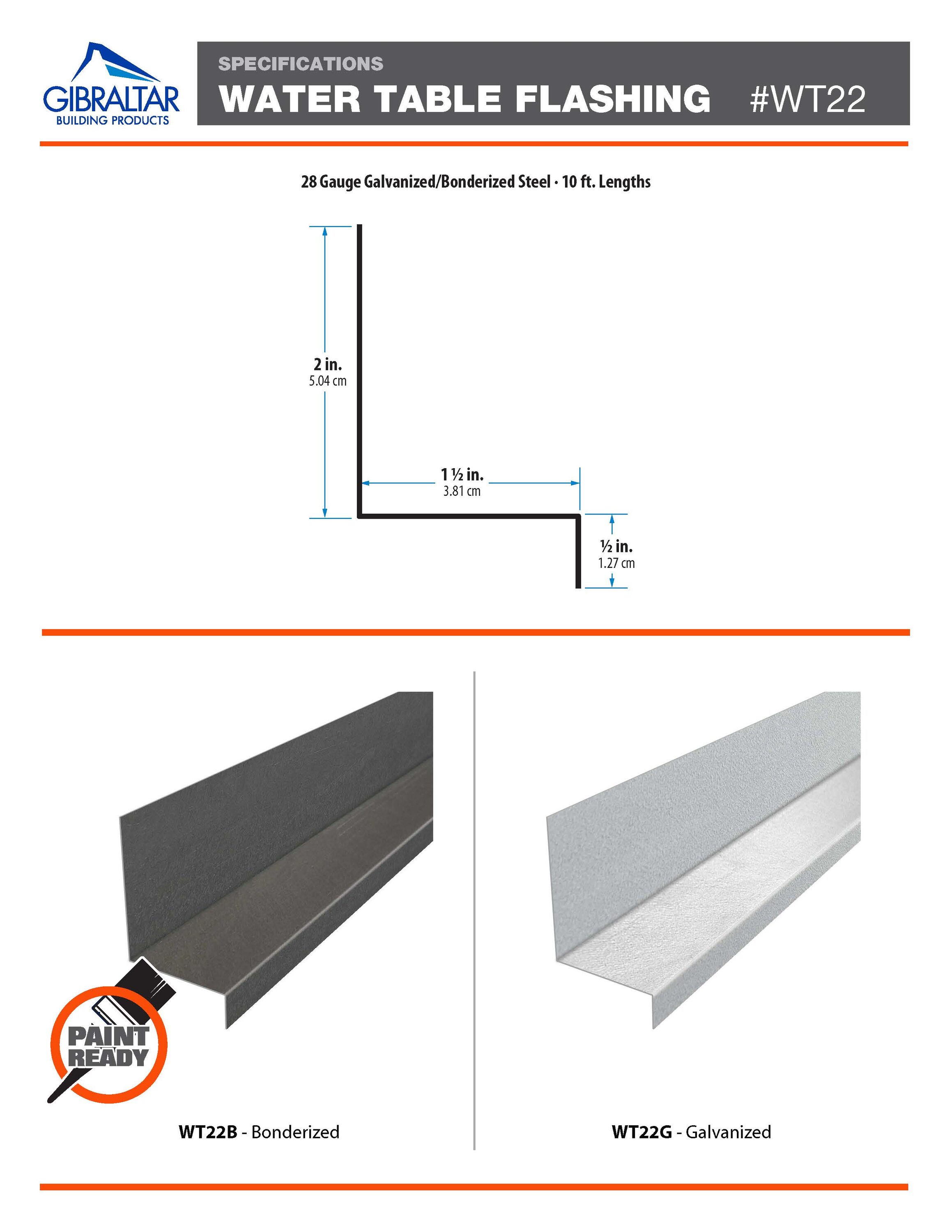 Gibraltar Building Products WT22G Step-Flashing - View #2