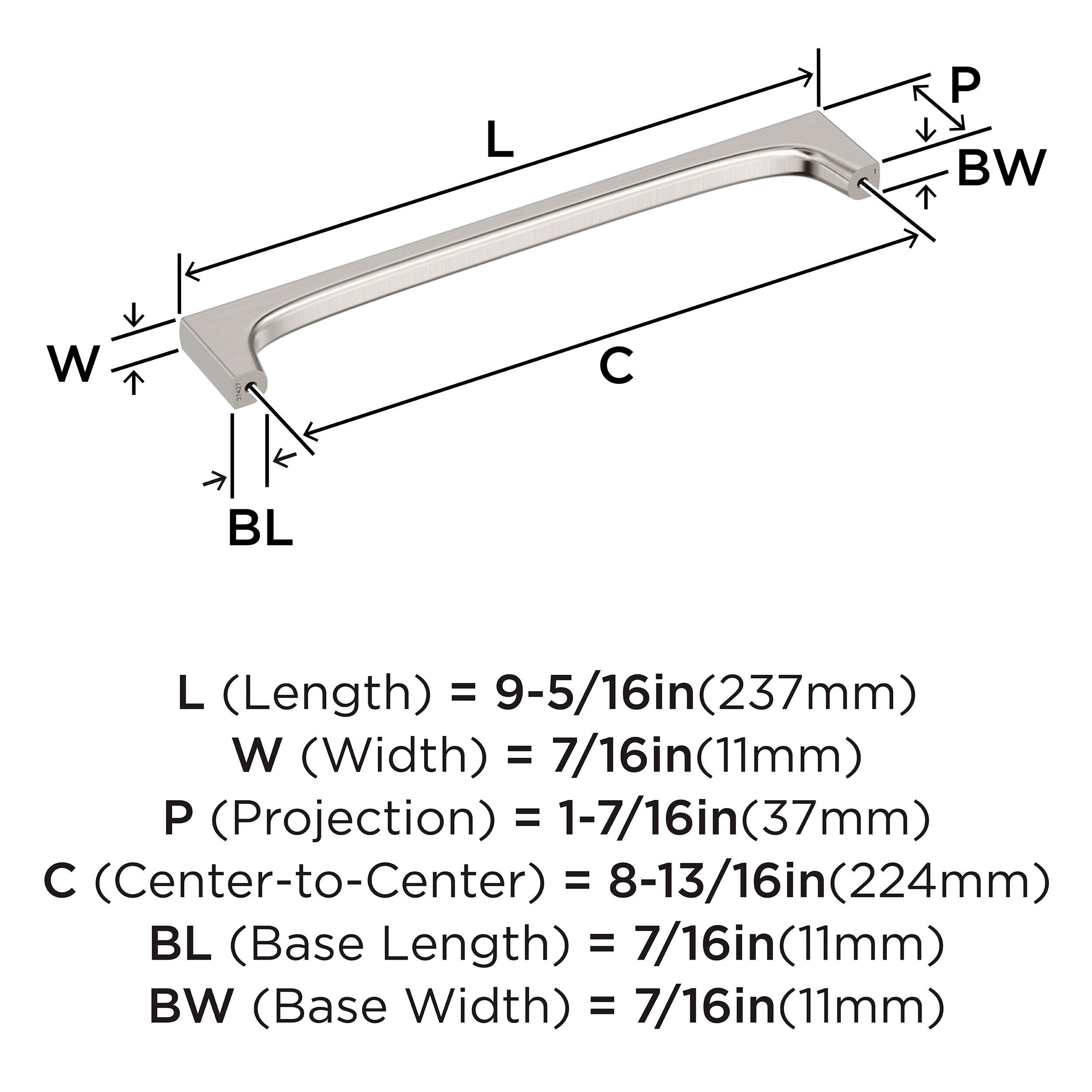Amerock BP37427G10 Cabinet-Pulls - View #4
