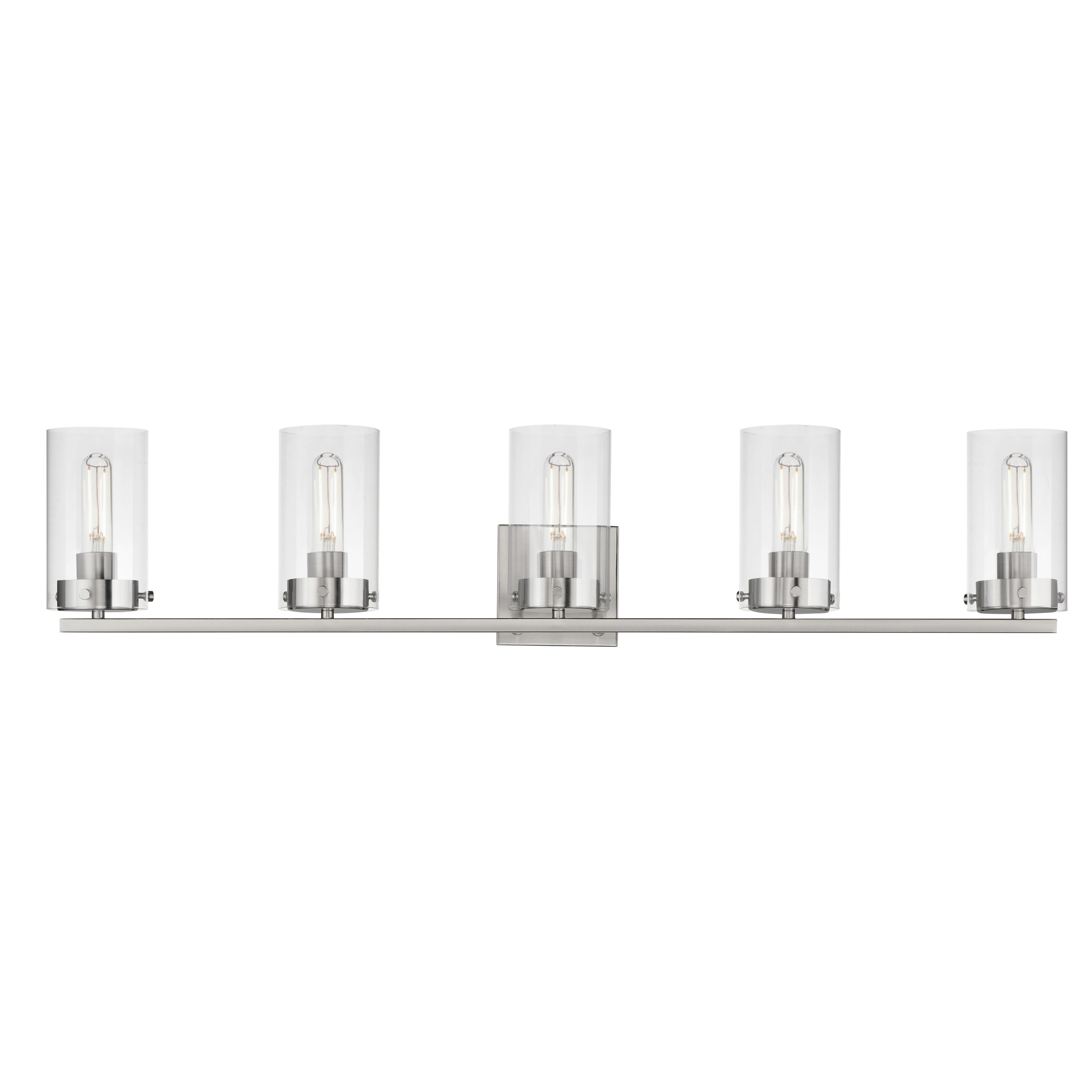 Maxim Lighting 12405CLSN Pinn 39-in 5 -Light Satin Nickel Transitional Vanity light