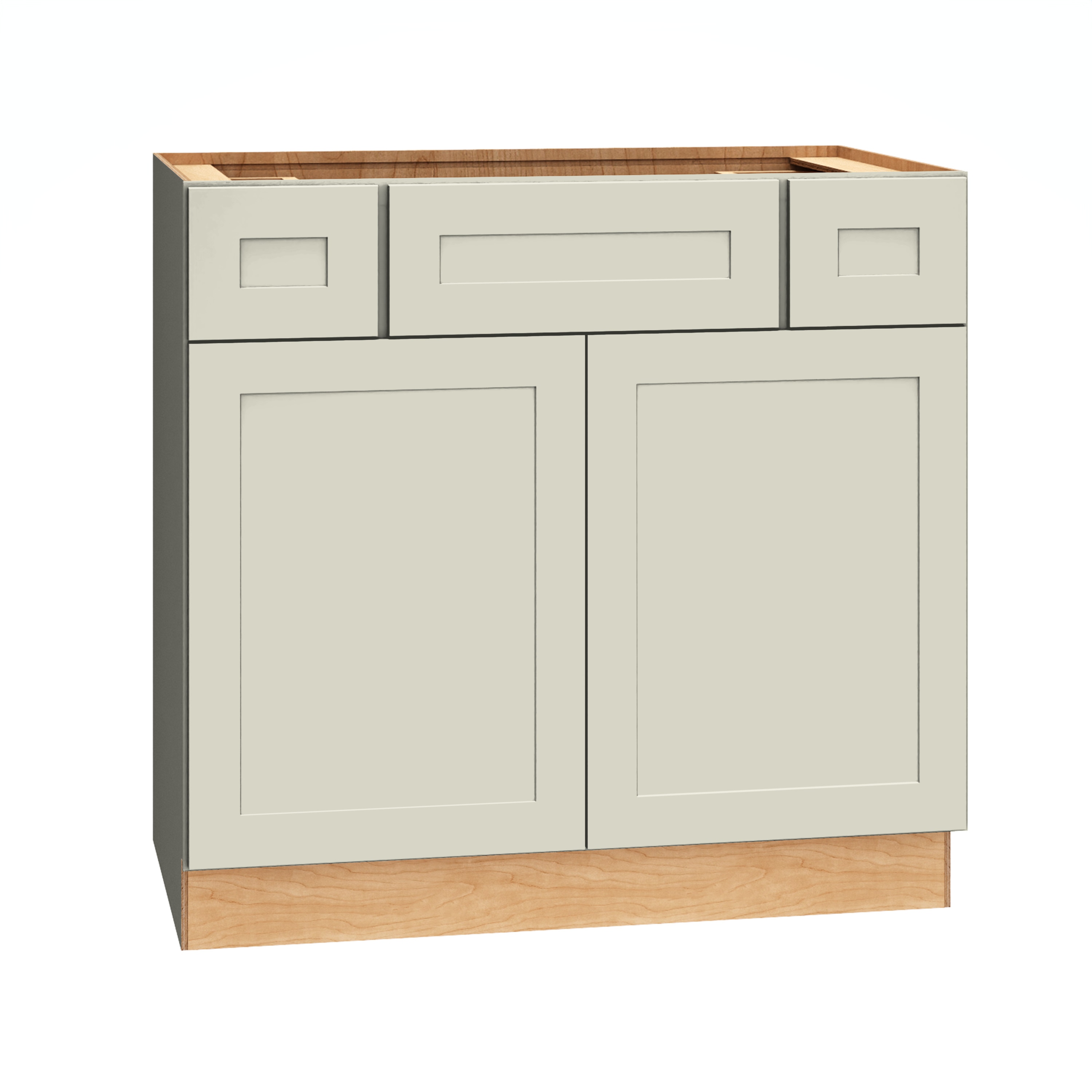 Diamond Express 61D-2VSD363421 Jamestown 36-in Icy Avalanche Bathroom Vanity Base Cabinet without Top