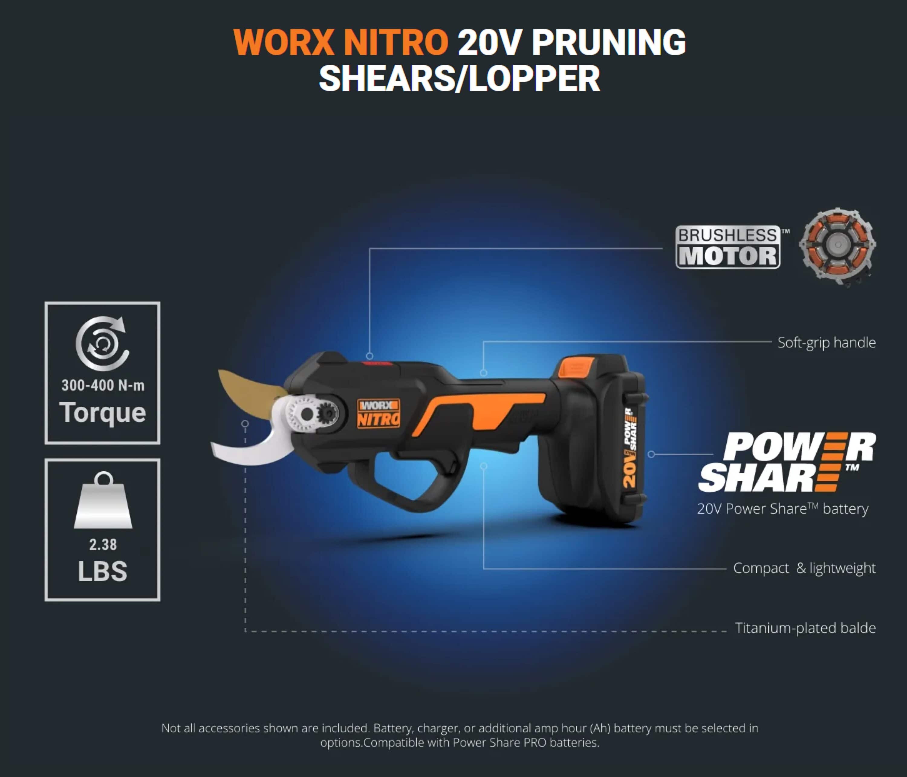 WORX 5-in Titanium Bypass Lopper in the Loppers department at