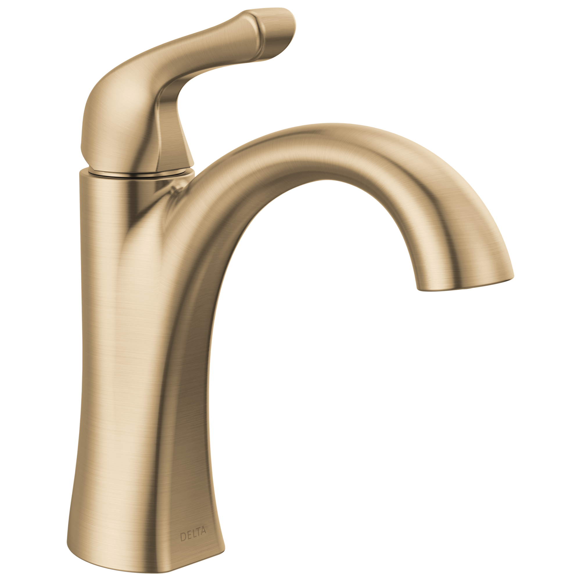 Delta Arvo Champagne Bronze Single Hole 1-handle WaterSense Bathroom Sink  Faucet with Drain and Deck Plate (4.9375-in)