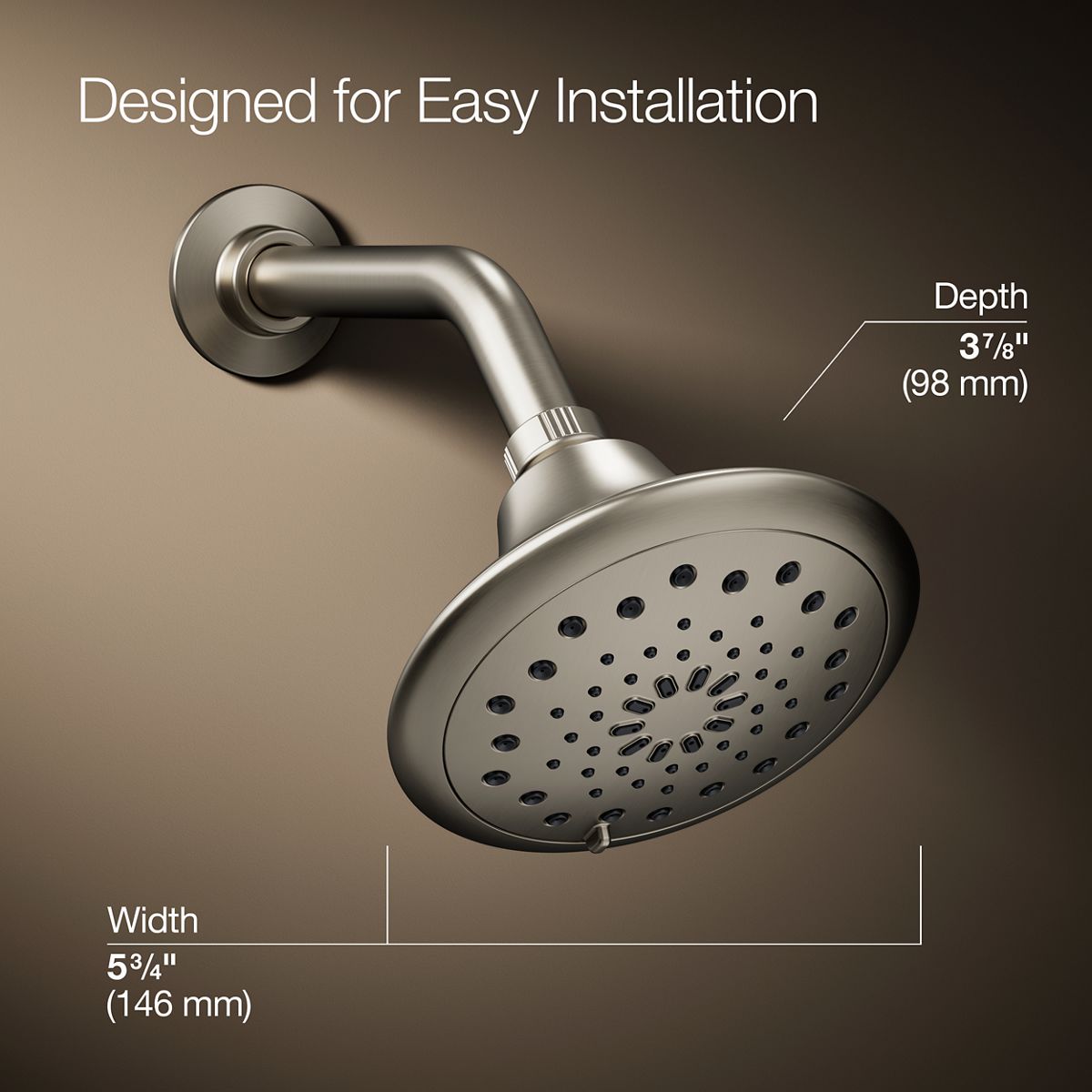 KOHLER R31299-G-BN Fixed-Showerhead - View #3