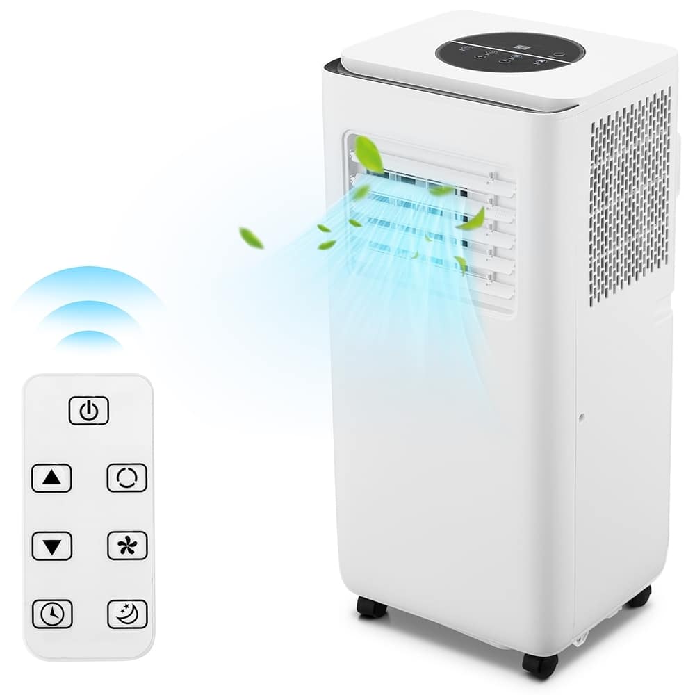 Qeetex LSHQQPHO-10GGEBCX 10000 BTU  Portable Air Conditioners with Remote Control  3 in 1 Free Standing Cooling AC Unit with Dehumidifier Fan Function  Cools Room up 450 Sq  Ft  Auto Swing  Sleep Mode  24H Timer