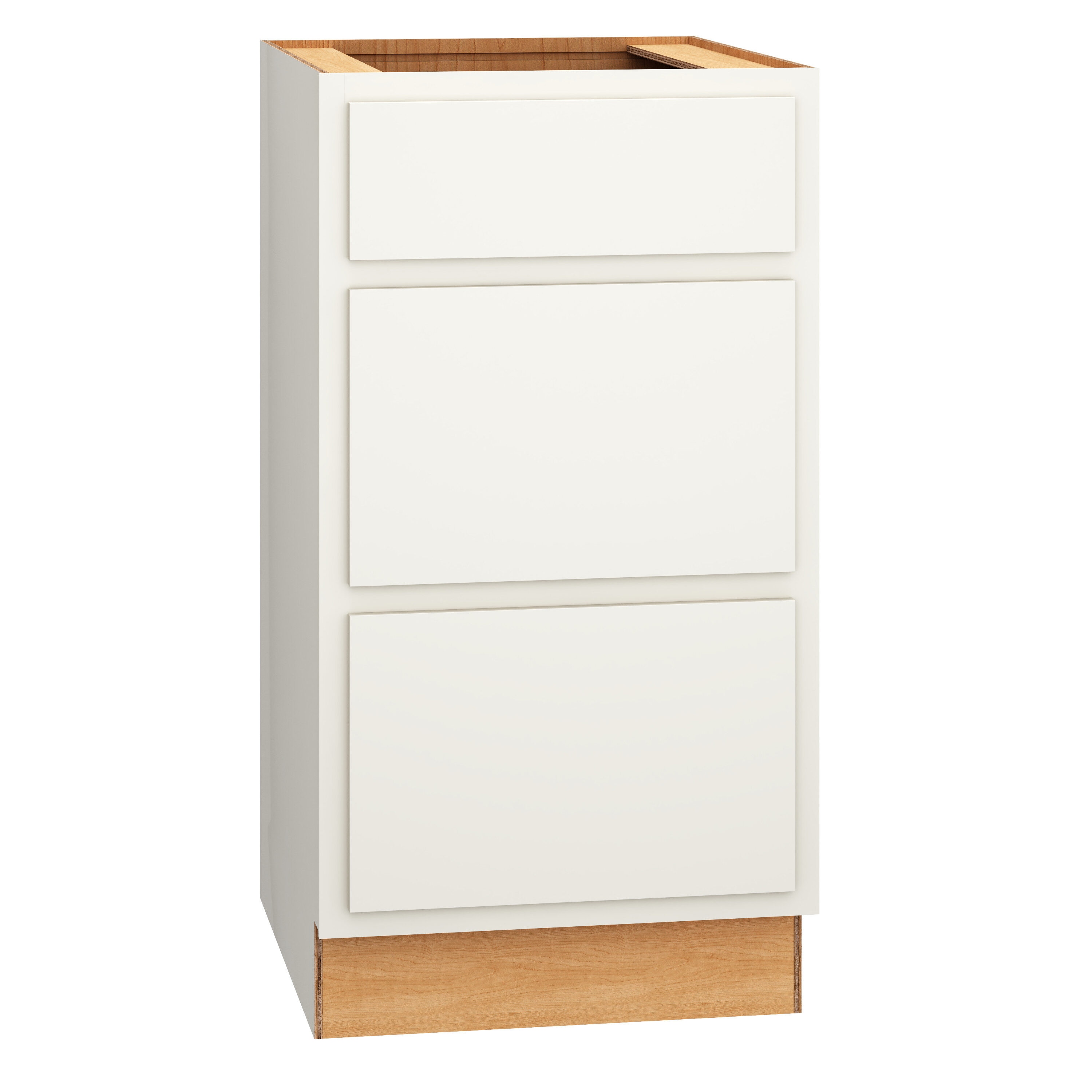 Diamond Express 321 VDB183421 Jamestown 18-in W x 34.5-in H x 21-in D White Partial Overlay 3 -Drawer Wood Wall-mount Cabinet Banks